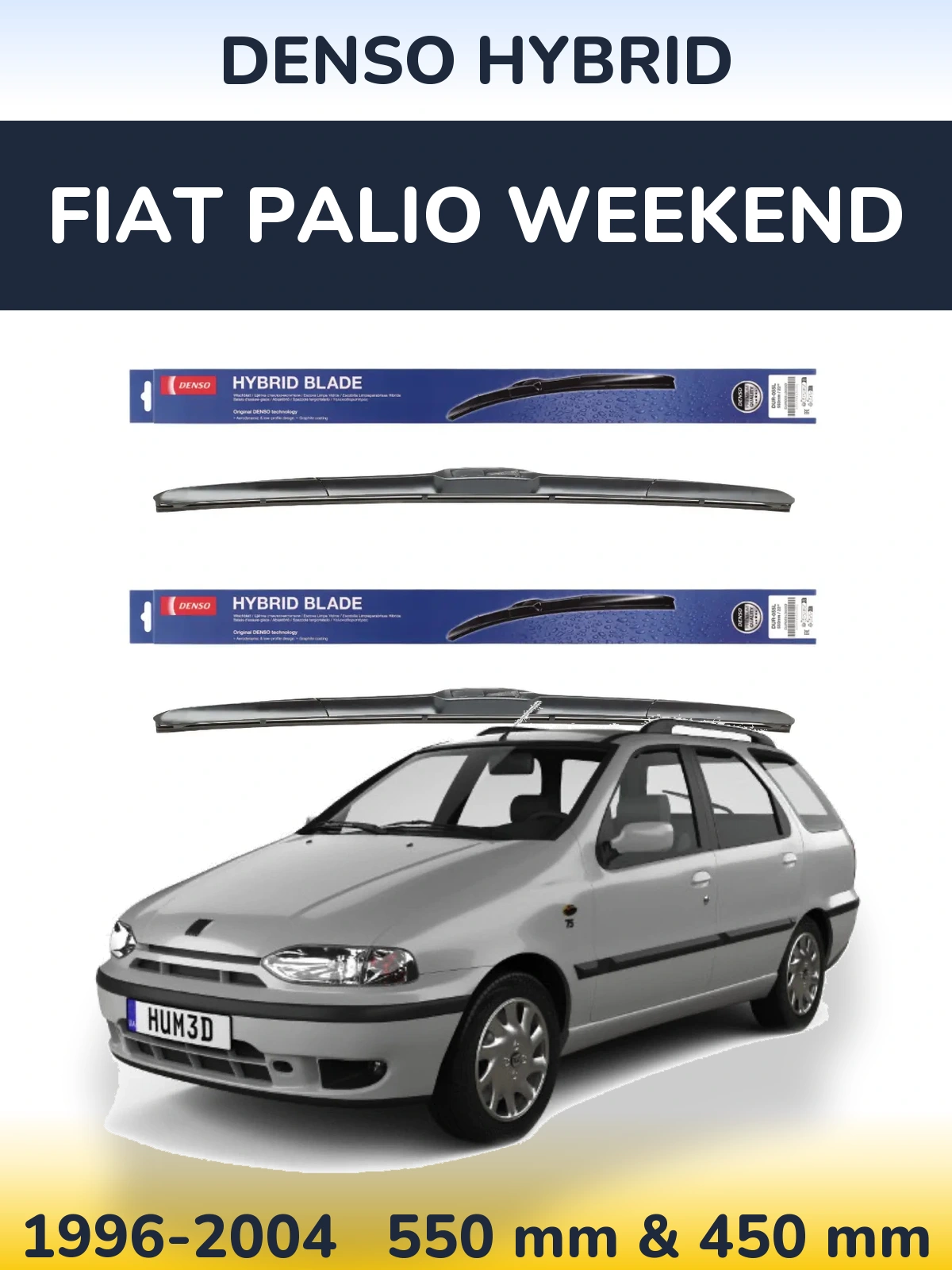 Ștergătoare Denso Hybrid pentru Fiat Palio Weekend