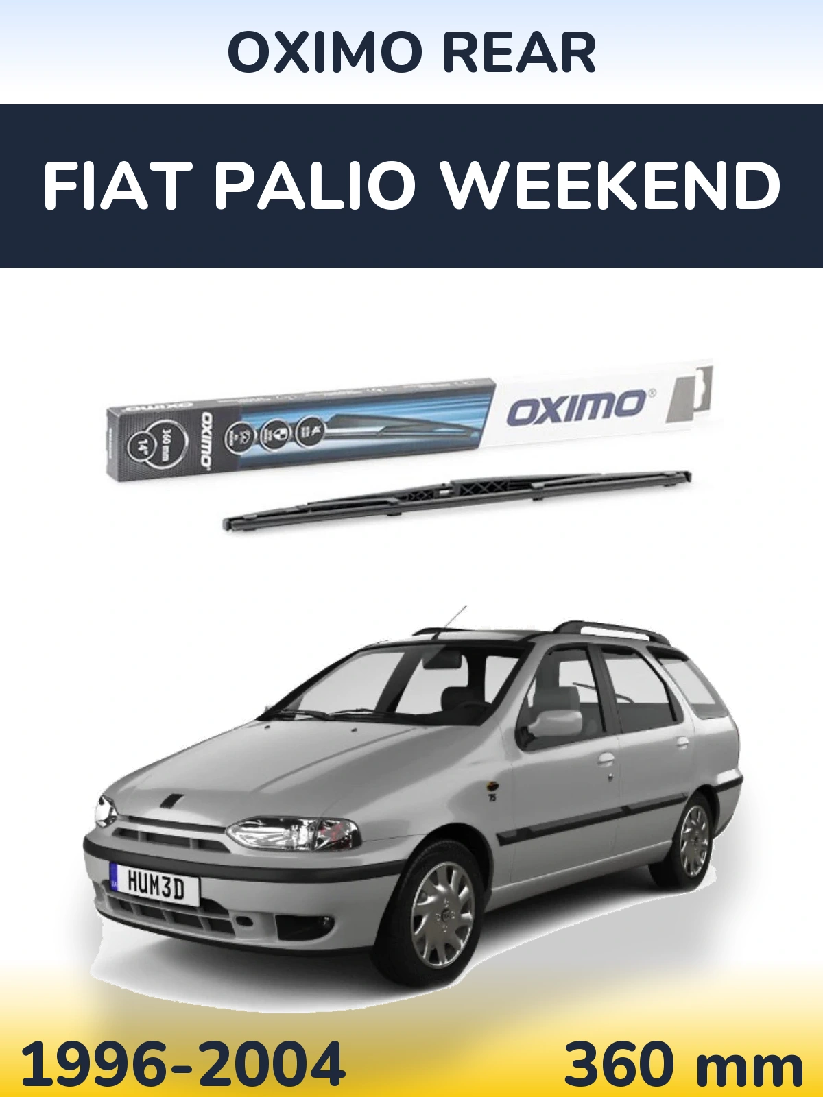 Ștergătoare Oximo Rear pentru Fiat Palio Weekend