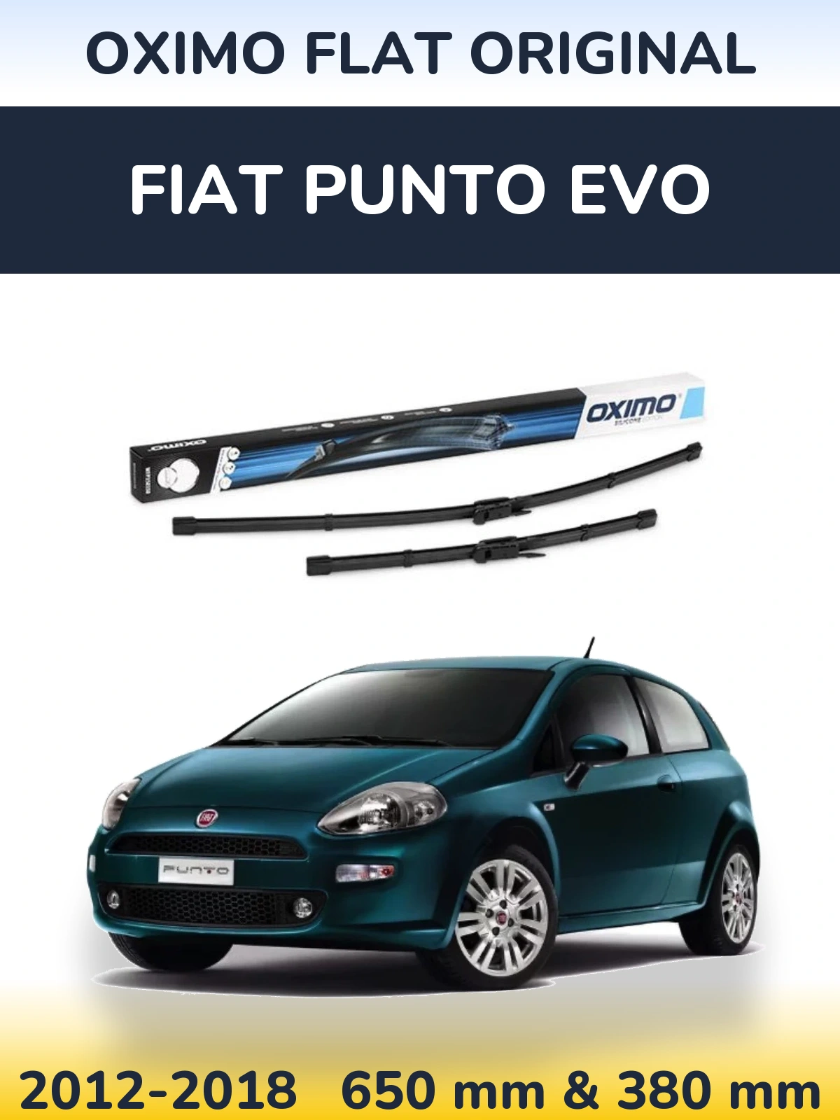 Ștergătoare Oximo Flat Original pentru Fiat Punto Evo