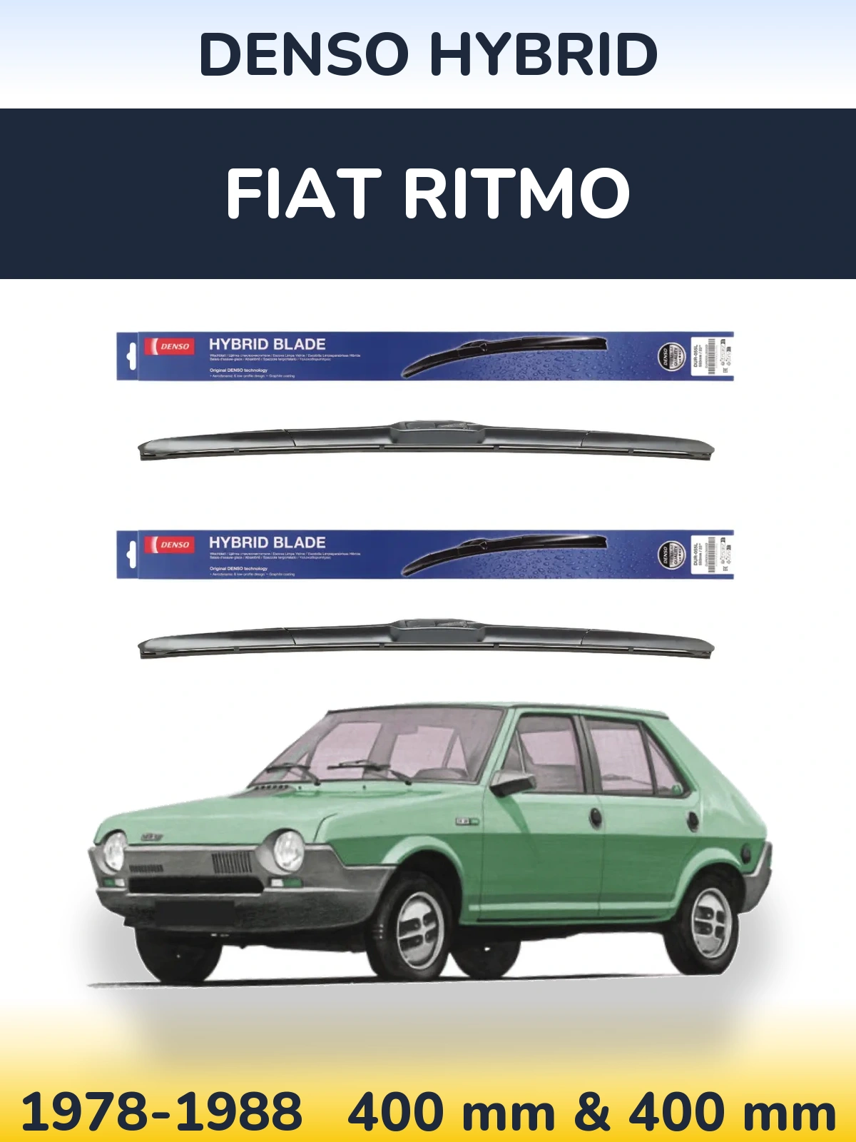 Ștergătoare Denso Hybrid pentru Fiat Ritmo