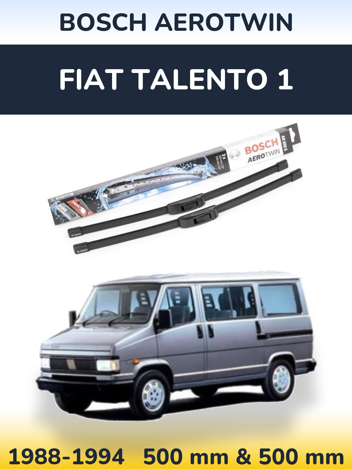Ștergătoare BOSCH AeroTwin pentru Fiat Talento 1