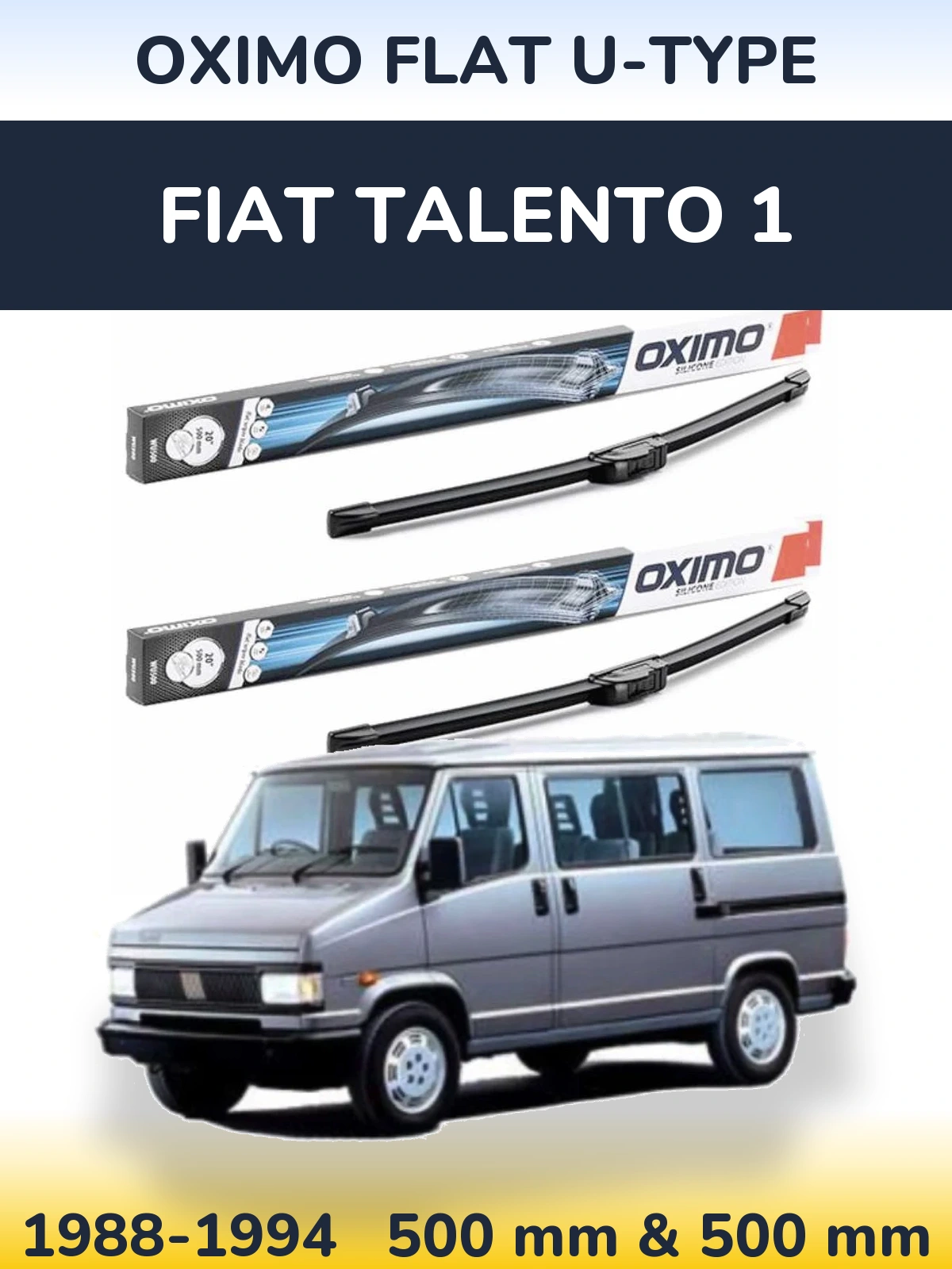 Ștergătoare Oximo Flat U-type pentru Fiat Talento 1