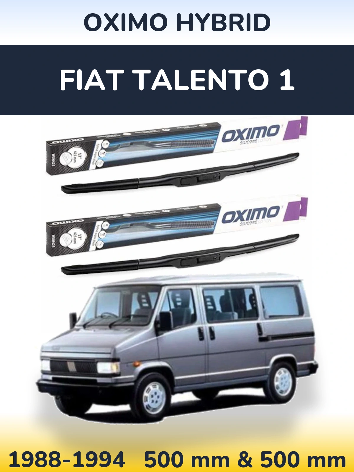 Ștergătoare Oximo Hybrid pentru Fiat Talento 1