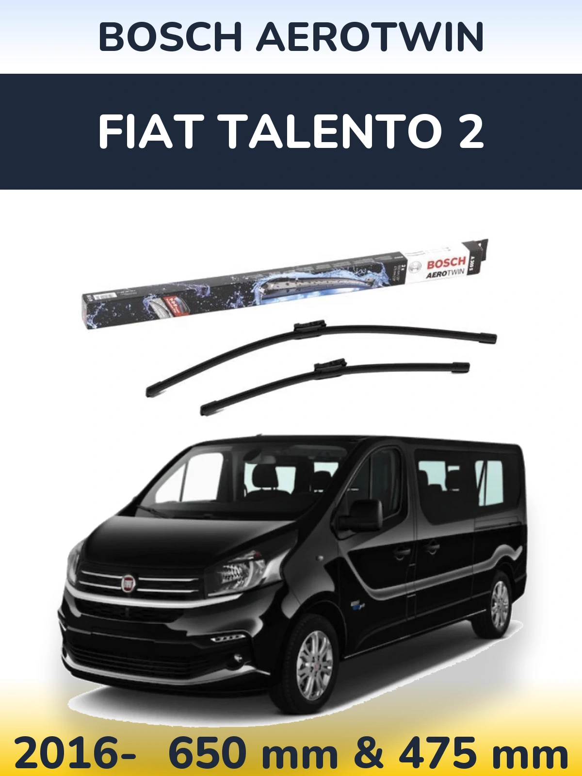 Ștergătoare BOSCH AeroTwin pentru Fiat Talento 2