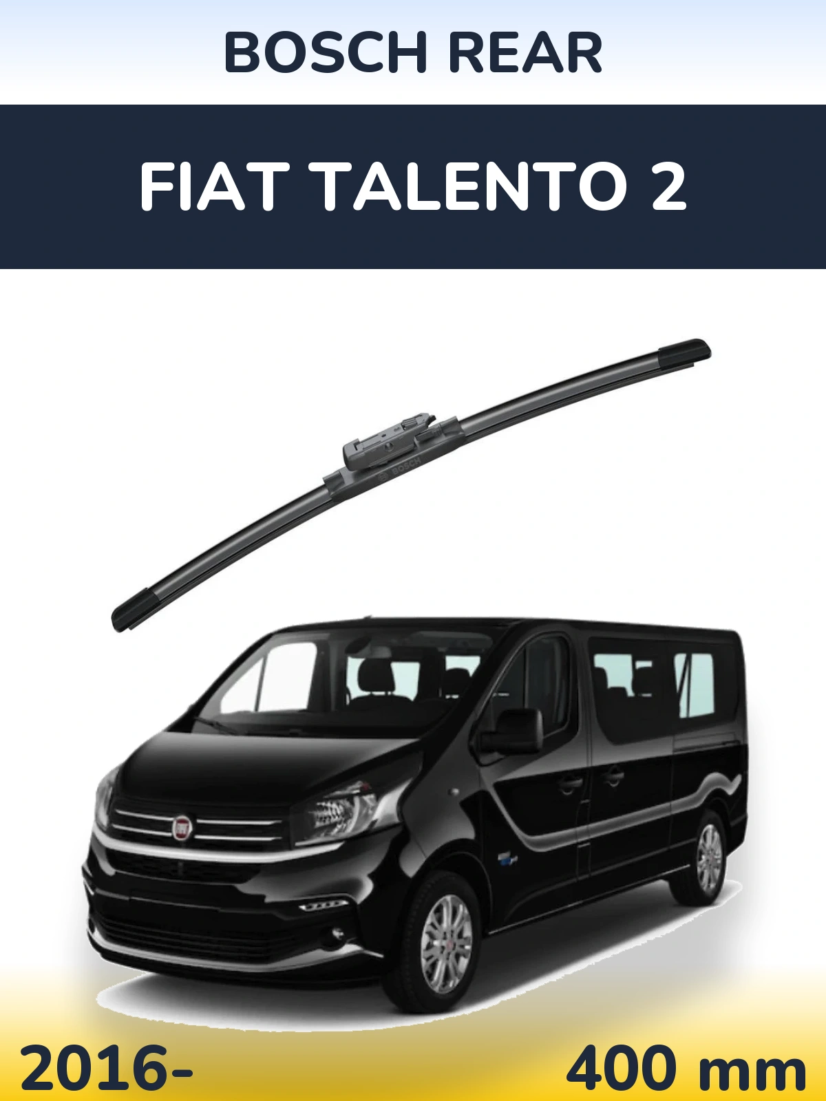 Задний дворник BOSCH Rear 400 мм для Fiat Talento 2 2016-2026