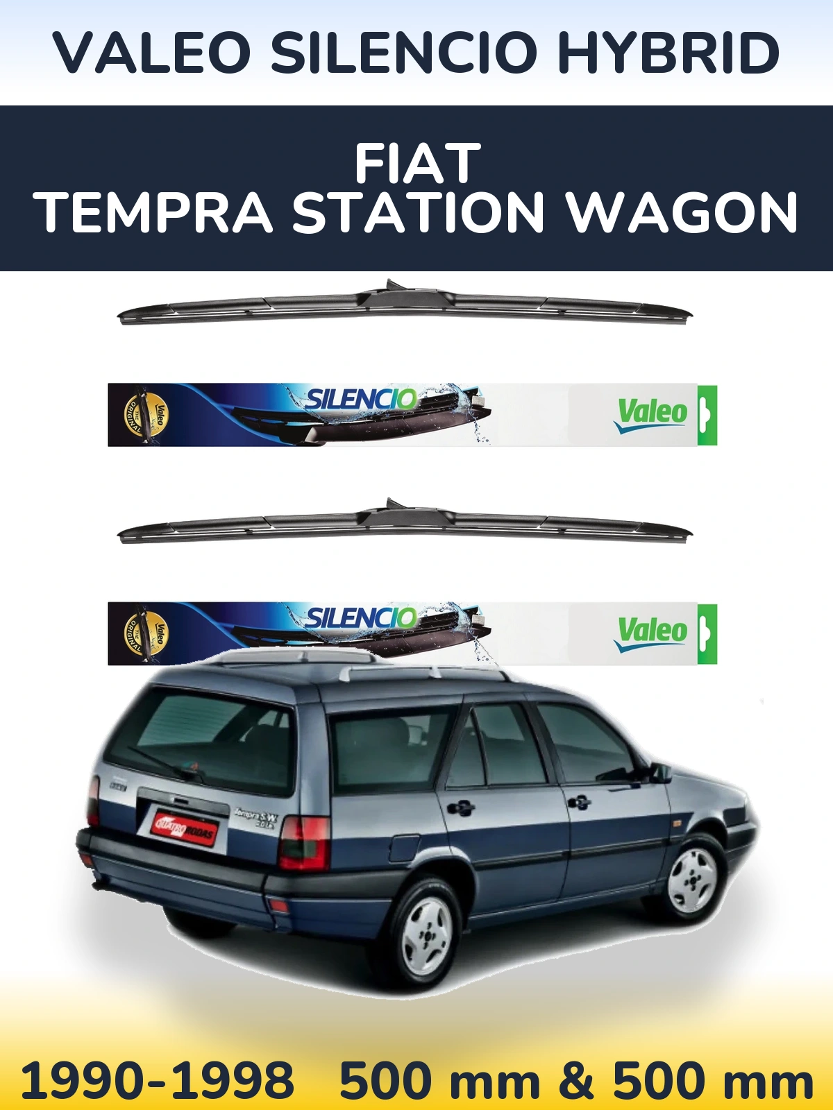 Ștergătoare Valeo Silencio Hybrid pentru Fiat Tempra Station Wagon