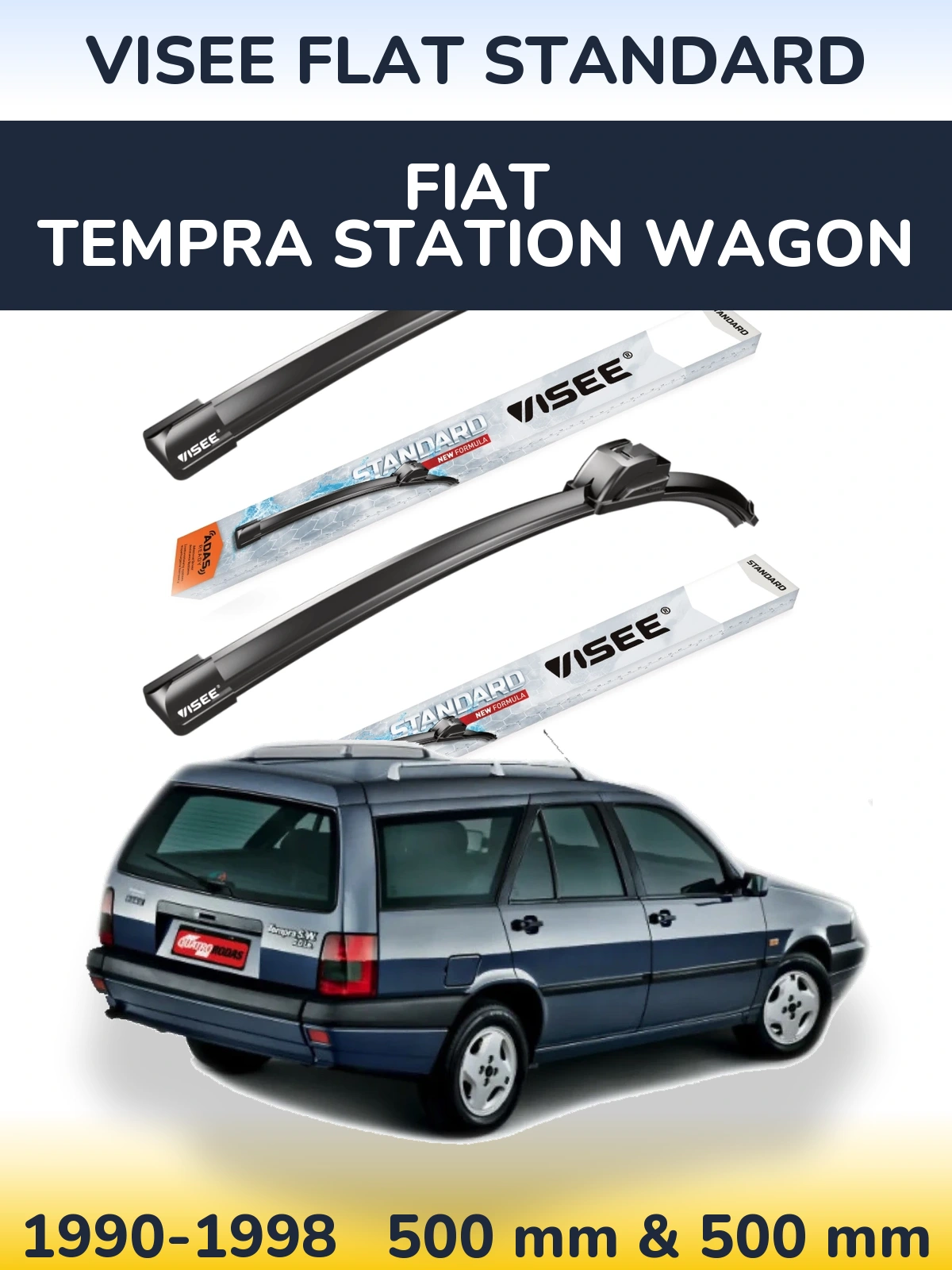 Ștergătoare VISEE FLAT STANDARD pentru Fiat Tempra Station Wagon