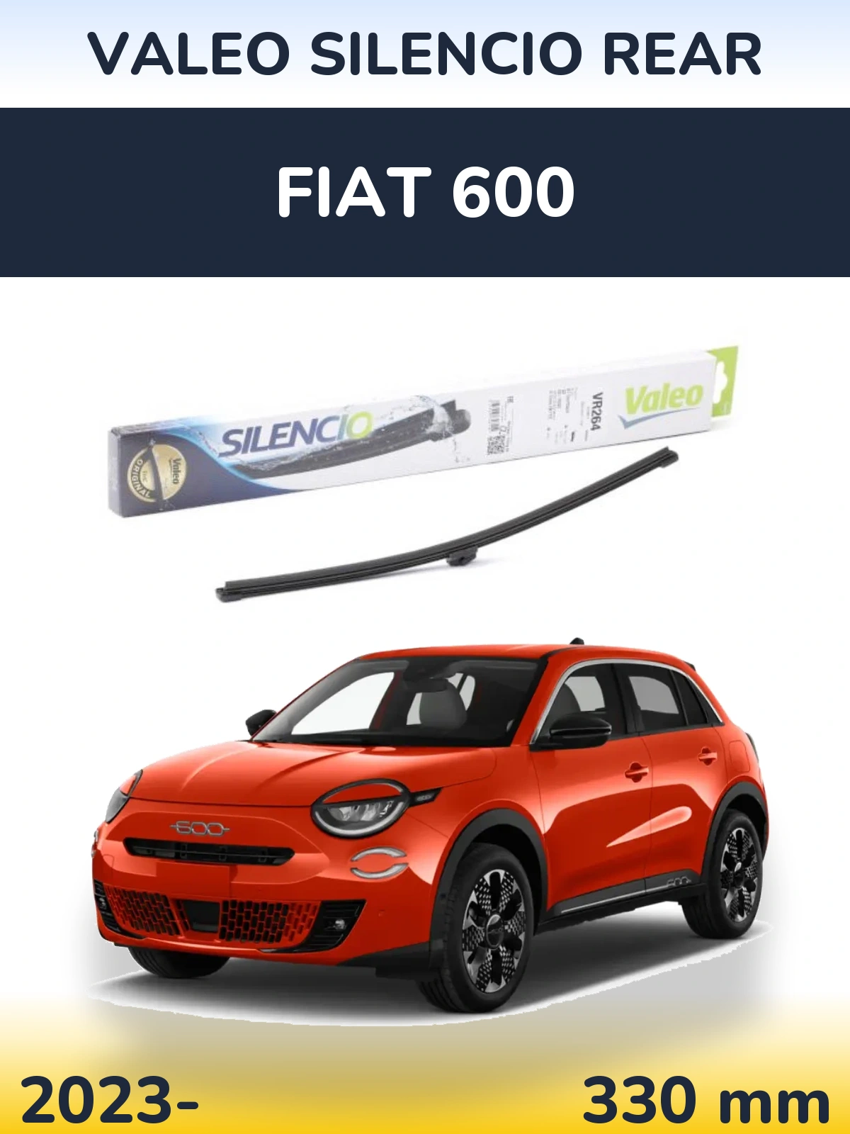 Ștergătoare Valeo Silencio Rear pentru Fiat 600