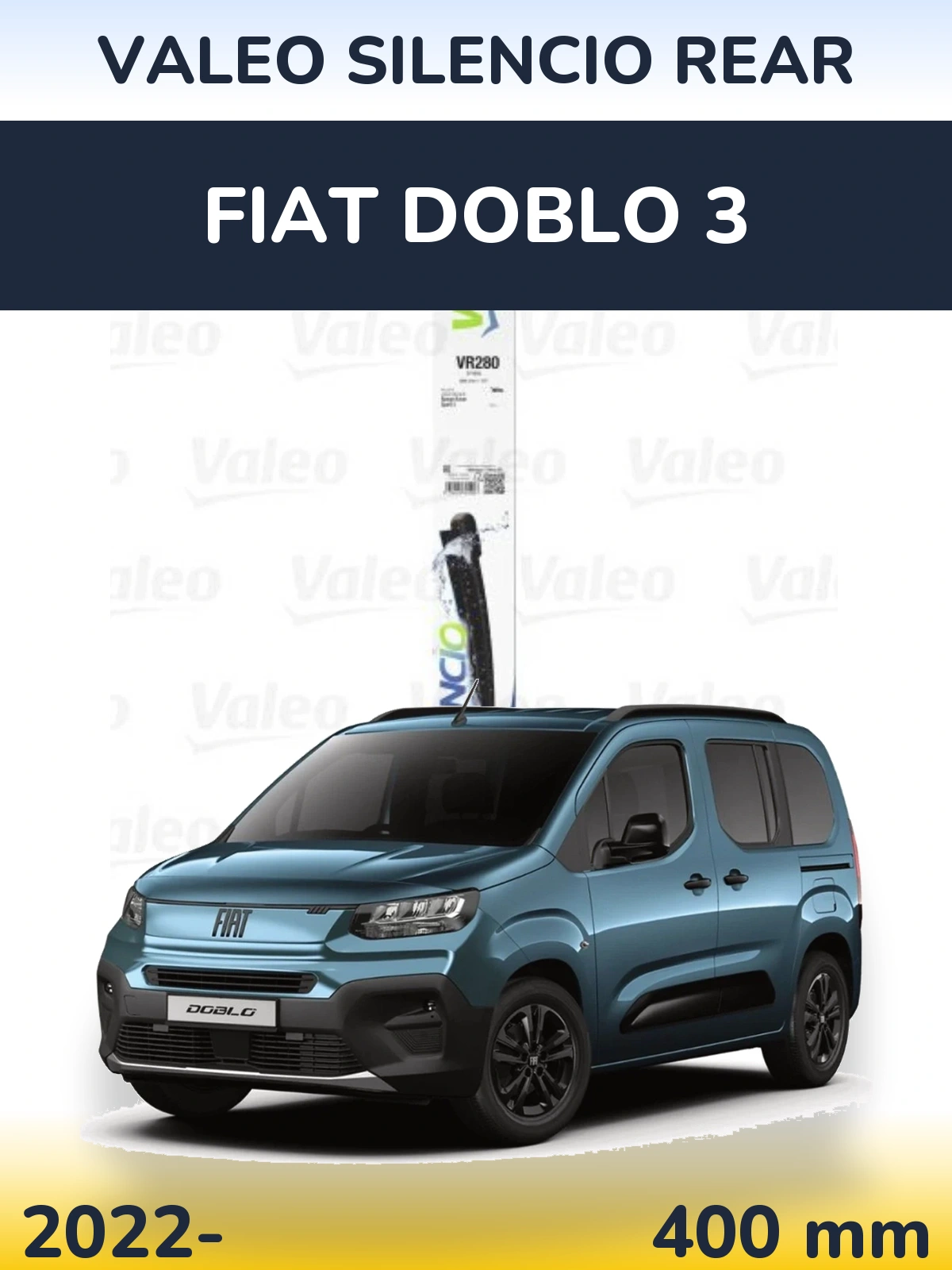 Ștergătoare Valeo Silencio Rear pentru Fiat Doblo 3