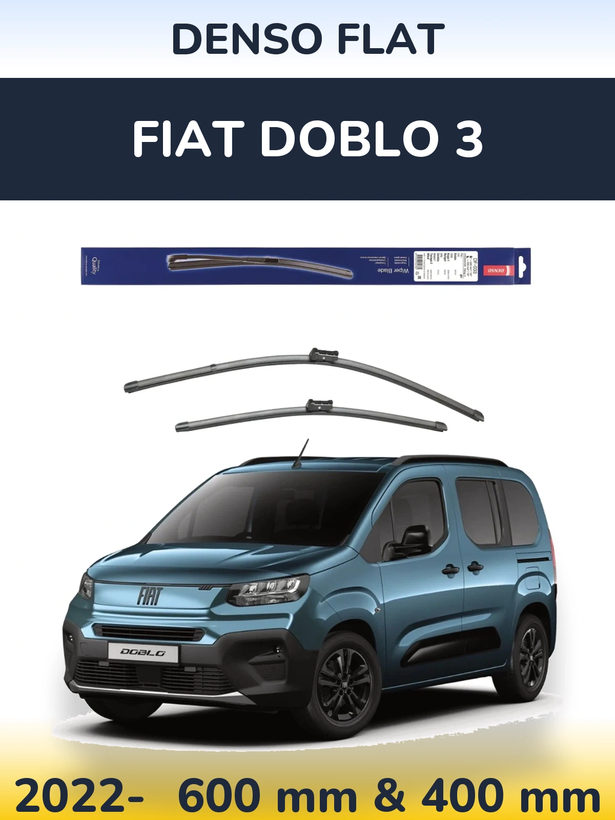 Ștergătoare Denso Flat pentru Fiat Doblo 3