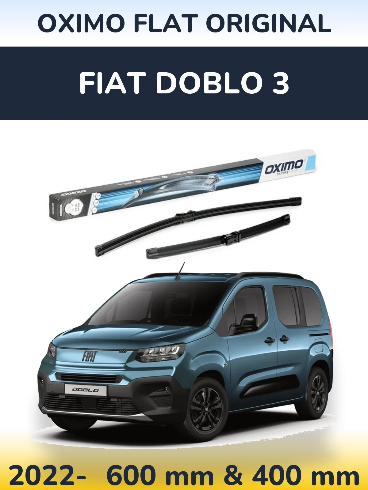 Ștergătoare Oximo Flat Original pentru Fiat Doblo 3