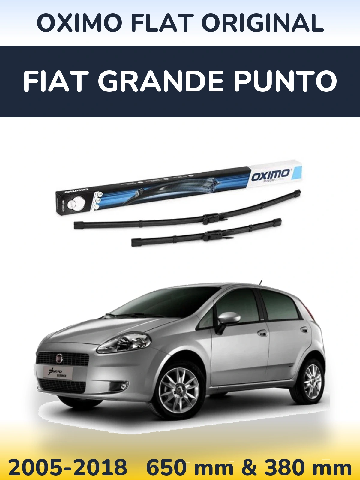 Ștergătoare Oximo Flat Original pentru Fiat Grande Punto