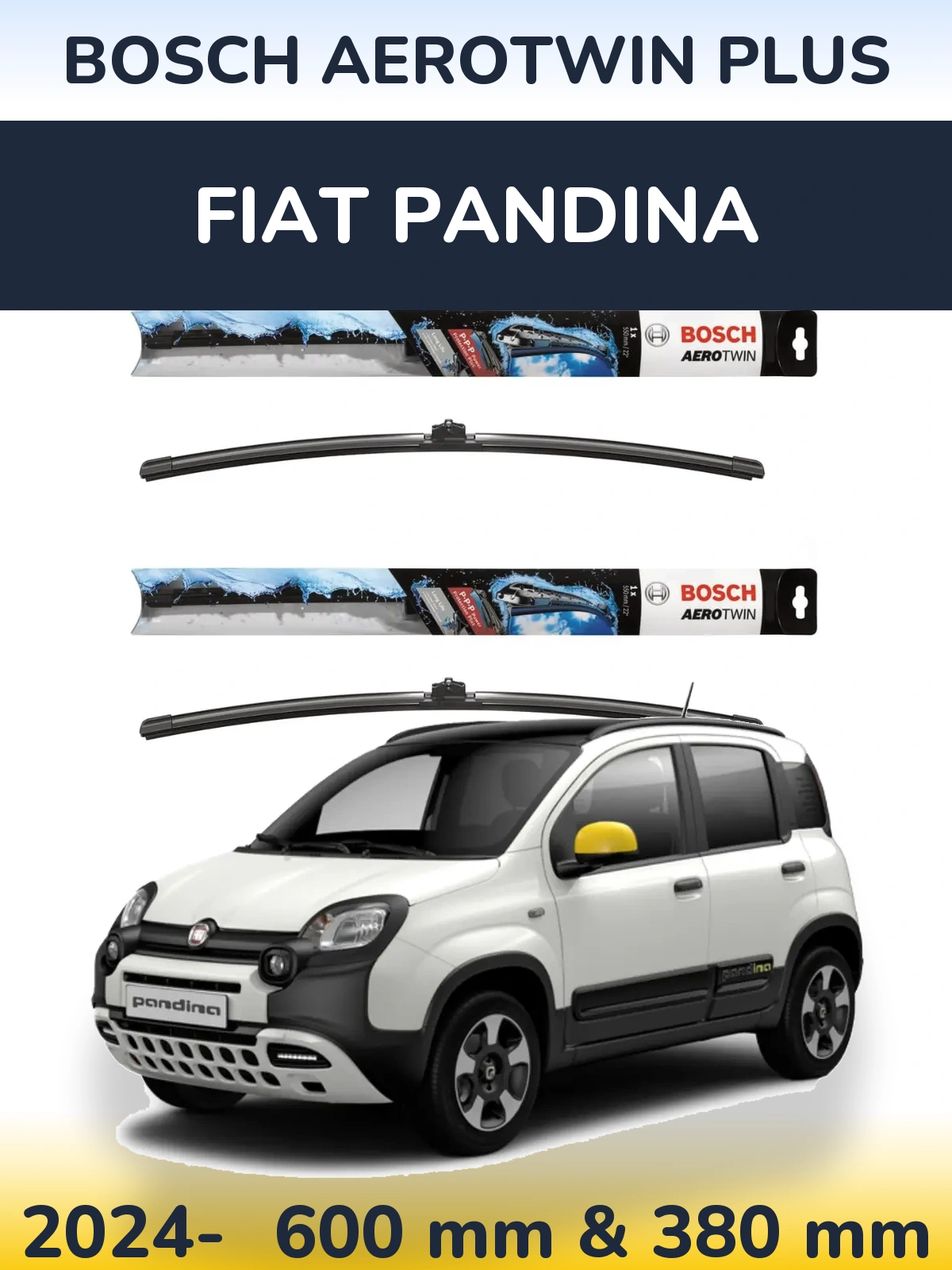 Ștergătoare BOSCH AeroTwin Plus pentru Fiat Pandina