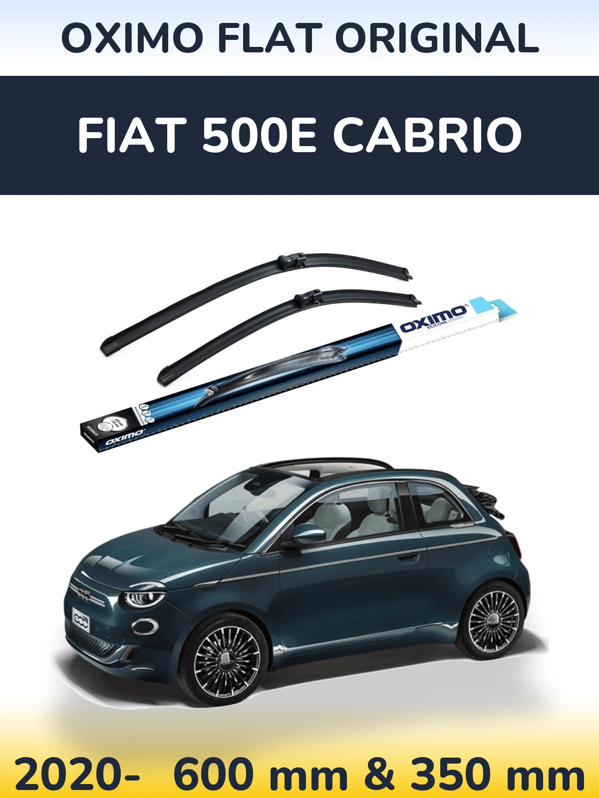Ștergătoare Oximo Flat Original pentru Fiat 500e Cabrio