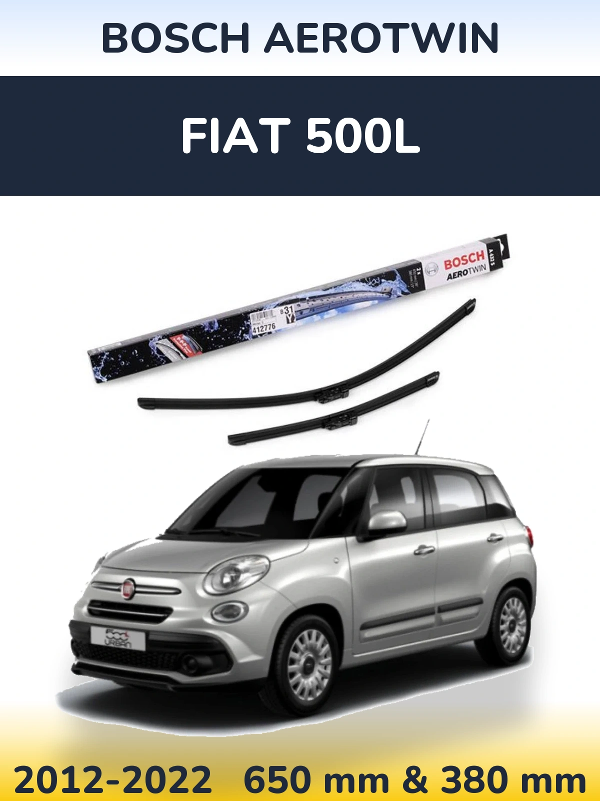 Ștergătoare BOSCH AeroTwin pentru Fiat 500L
