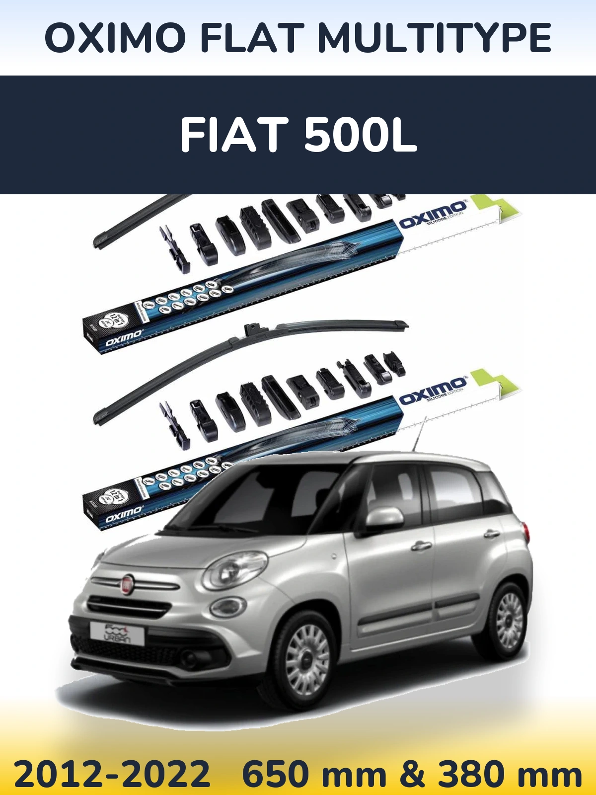 Ștergătoare Oximo Flat MultiTipe pentru Fiat 500L