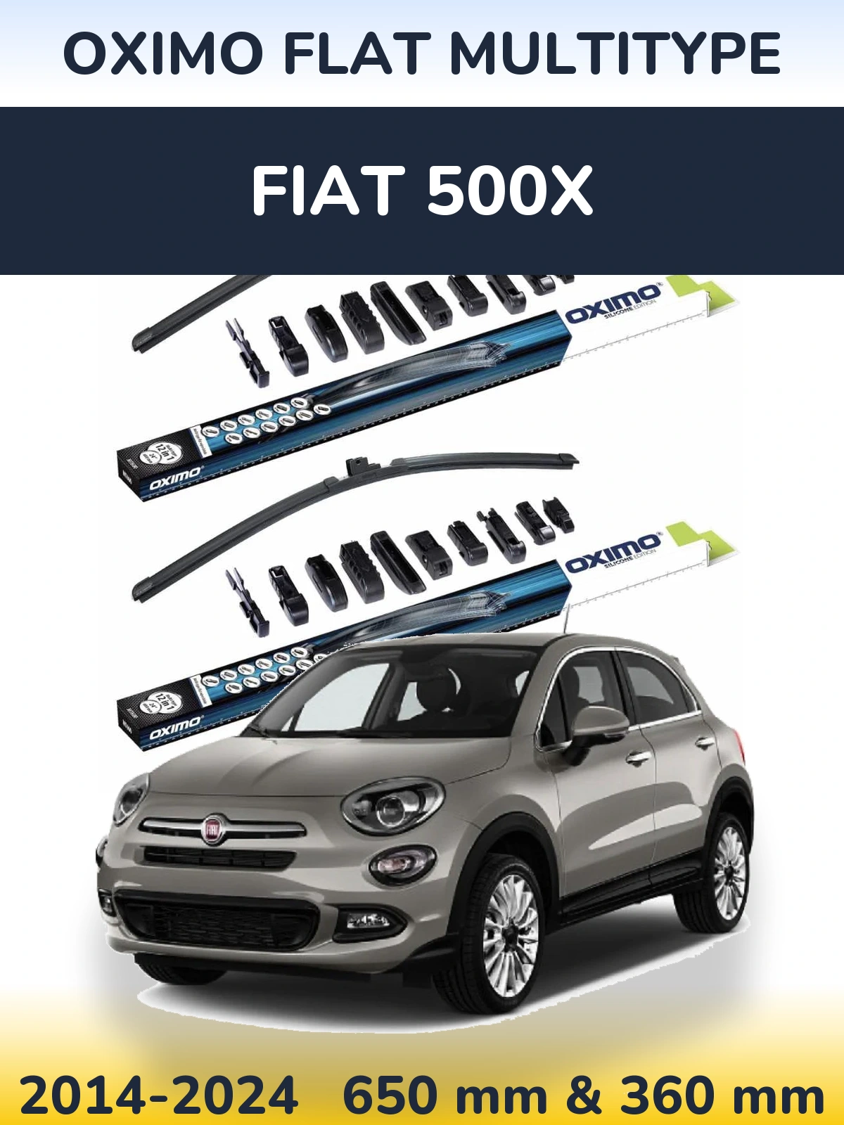 Ștergătoare Oximo Flat MultiTipe pentru Fiat 500X
