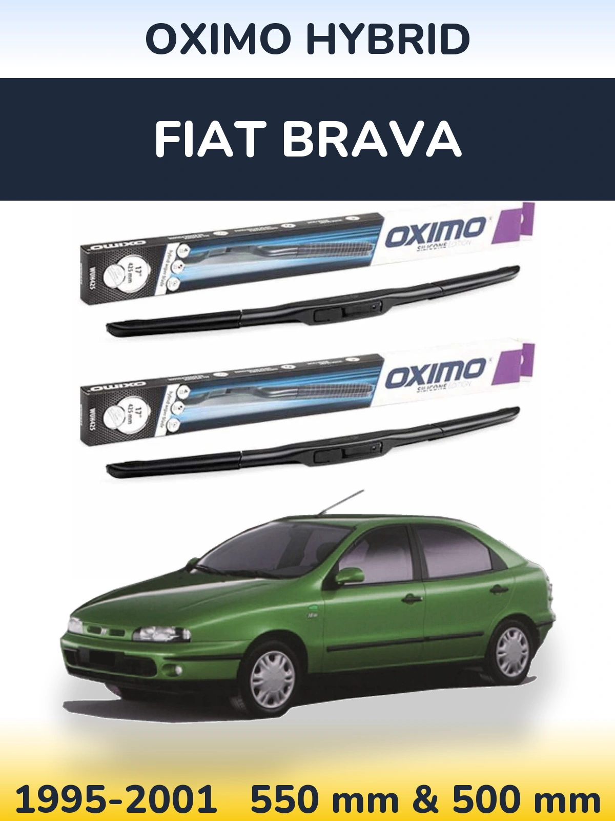 Ștergătoare Oximo Hybrid pentru Fiat Brava