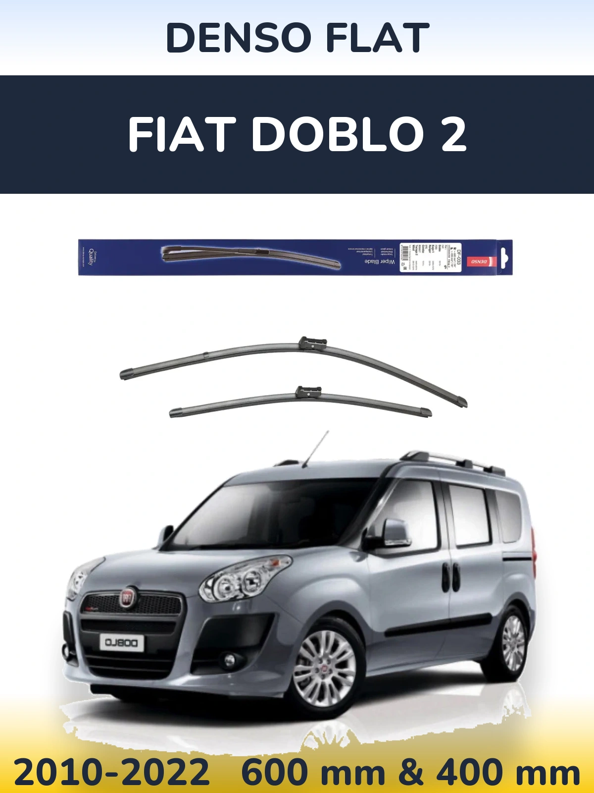 Ștergătoare Denso Flat pentru Fiat Doblo 2