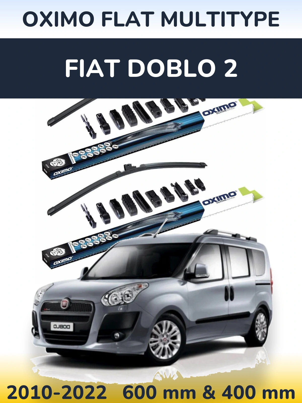 Ștergătoare Oximo Flat MultiTipe pentru Fiat Doblo 2