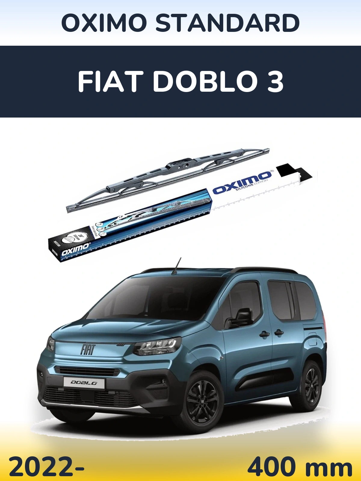 Ștergătoare Oximo Standard pentru Fiat Doblo 3