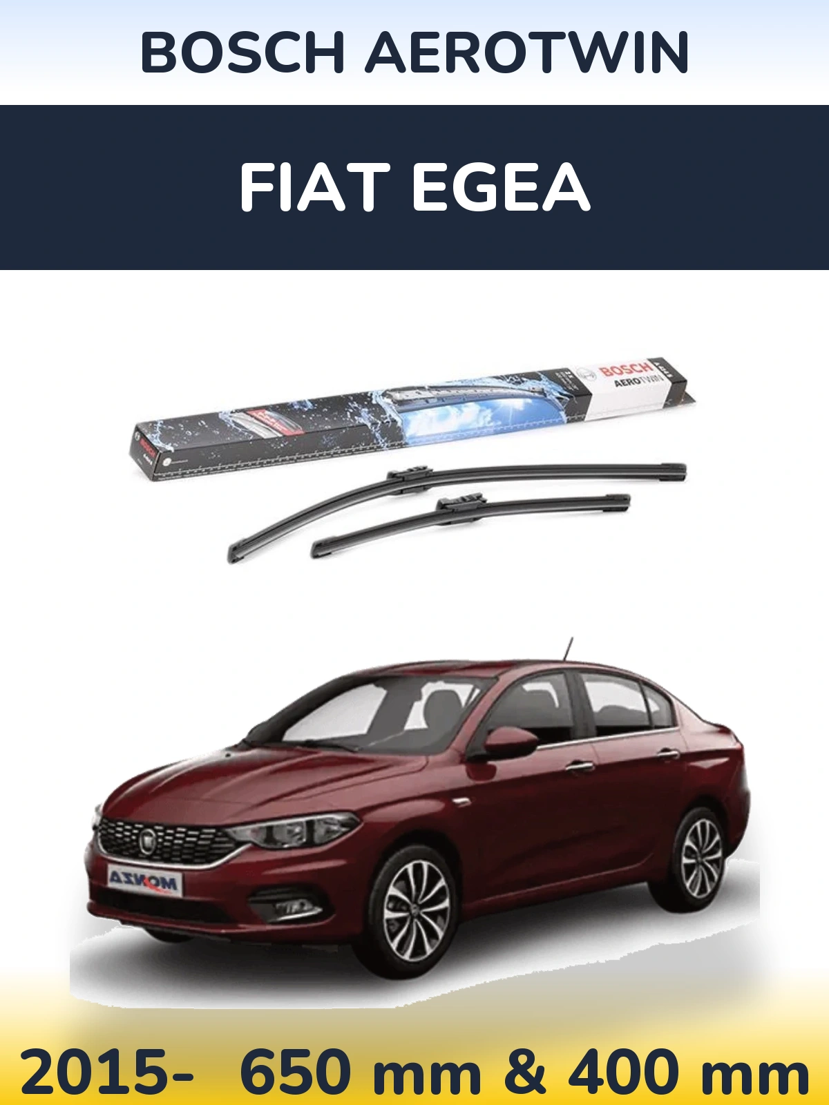 Ștergătoare BOSCH AeroTwin pentru Fiat Egea