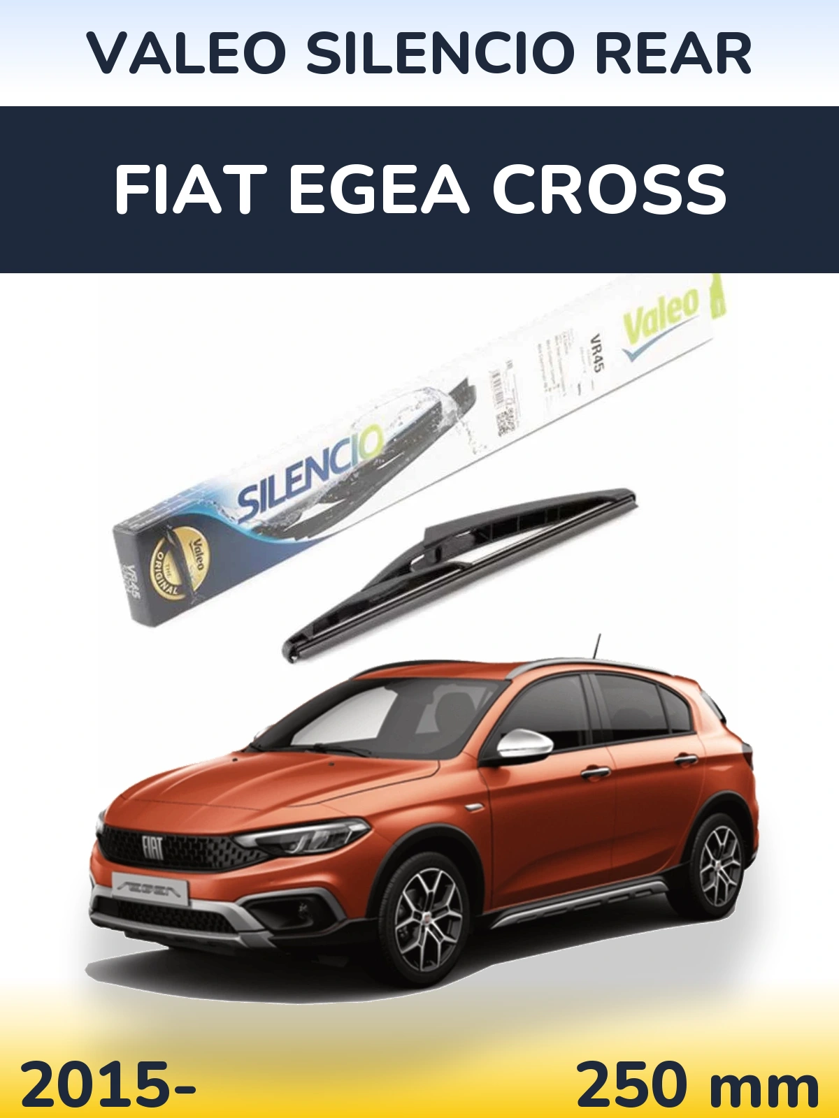 Ștergătoare Valeo Silencio Rear pentru Fiat Egea Cross