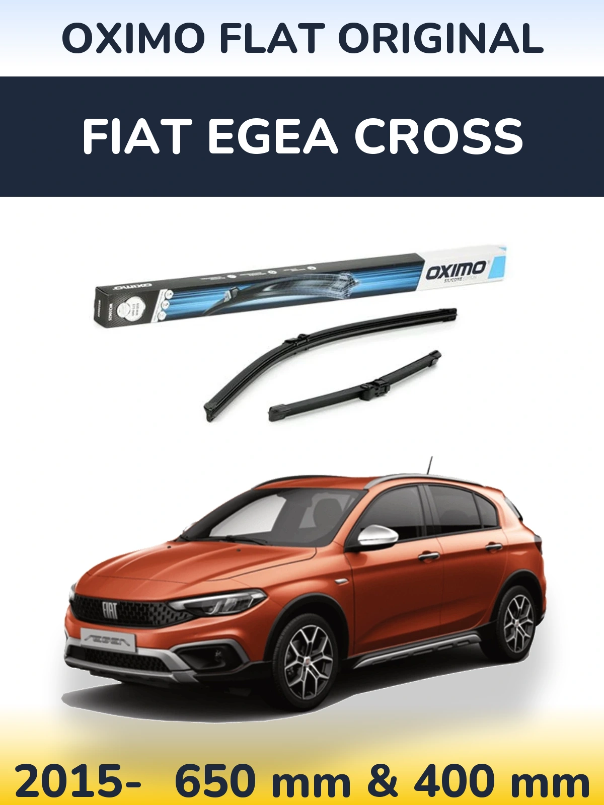 Ștergătoare Oximo Flat Original pentru Fiat Egea Cross