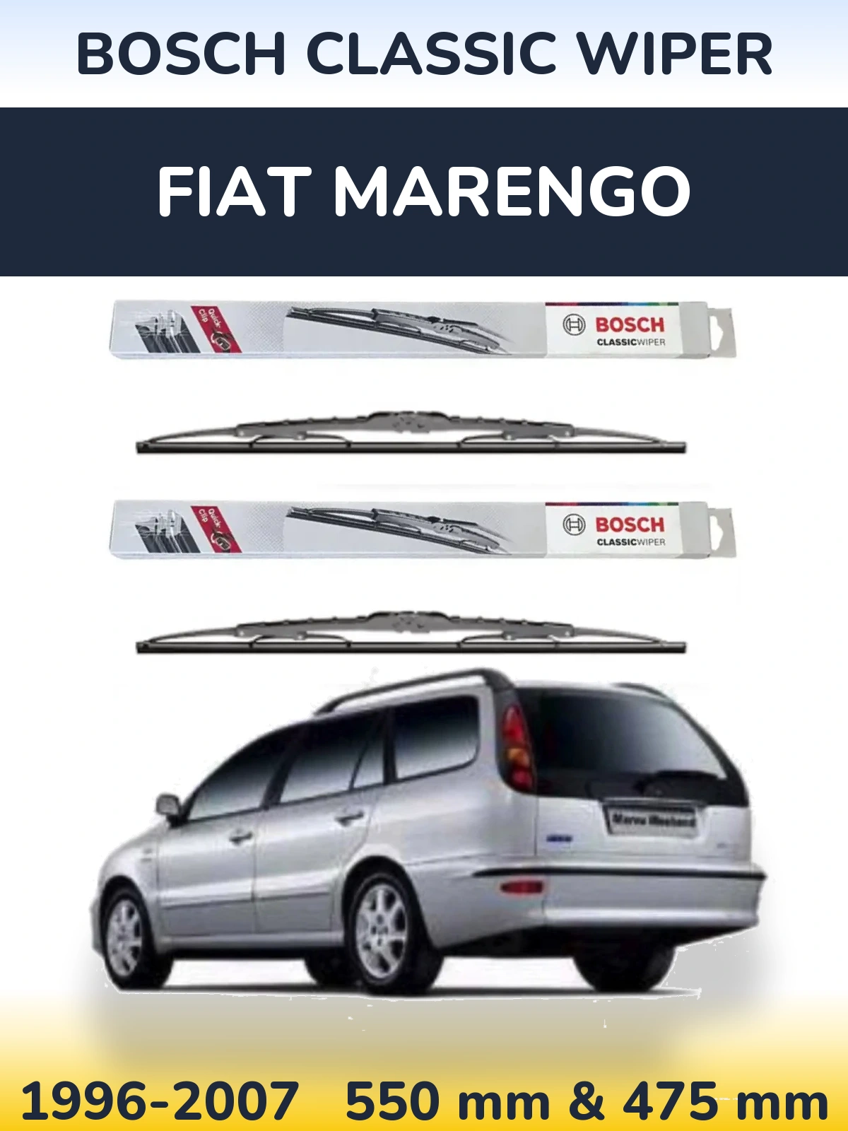 Ștergătoare BOSCH Classic Wiper pentru Fiat Marengo