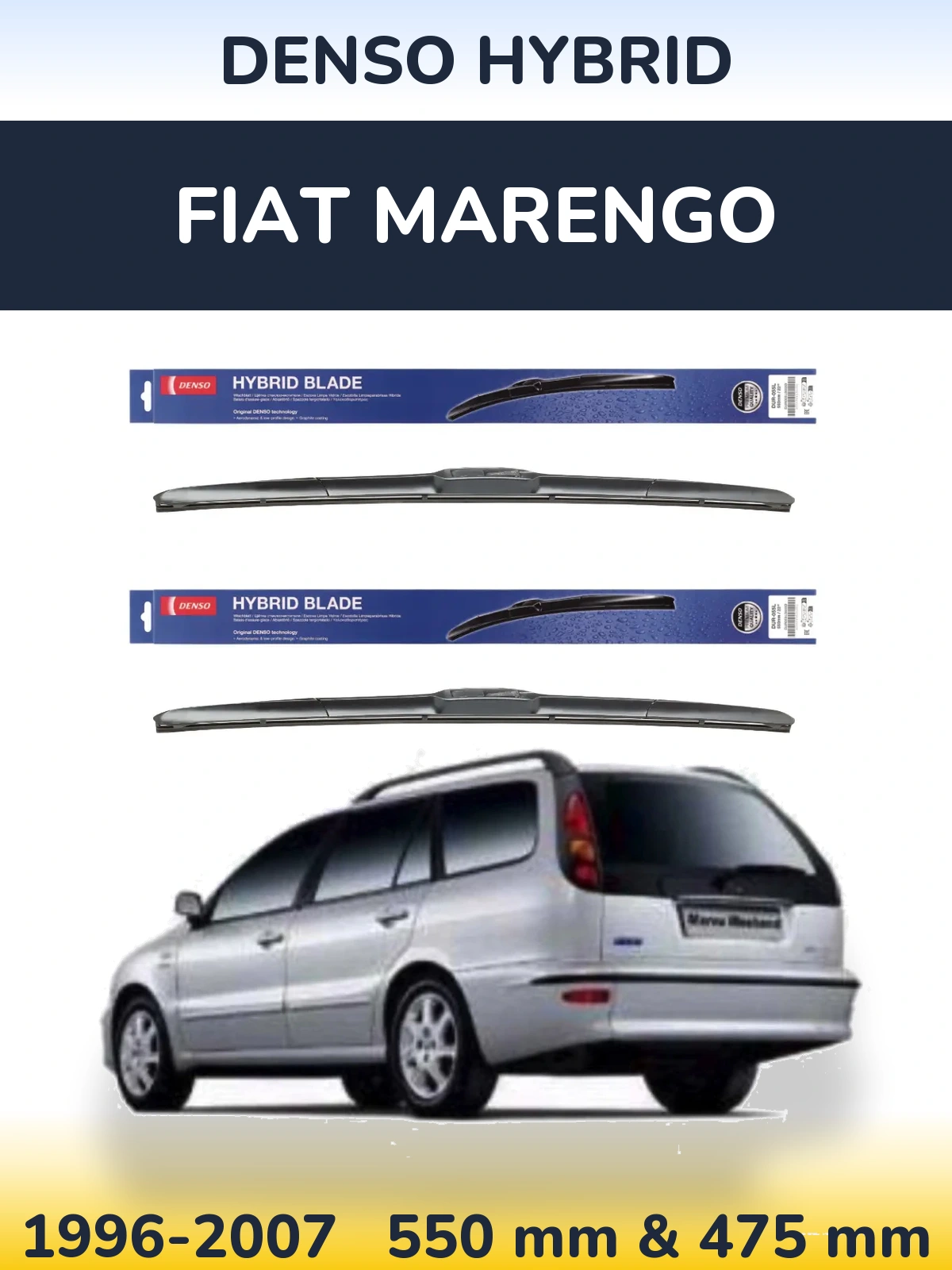 Ștergătoare Denso Hybrid pentru Fiat Marengo