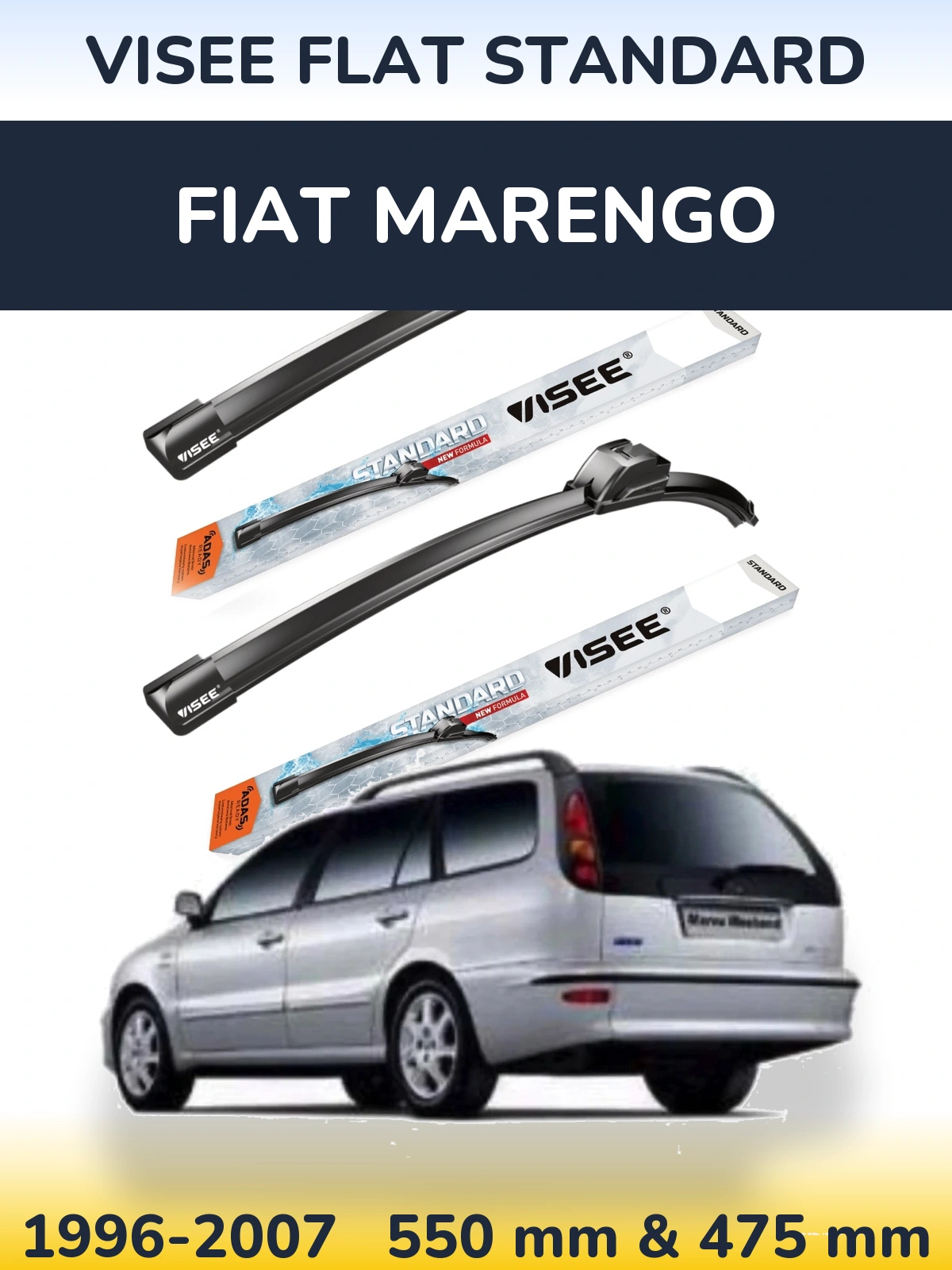 Ștergătoare VISEE FLAT STANDARD pentru Fiat Marengo