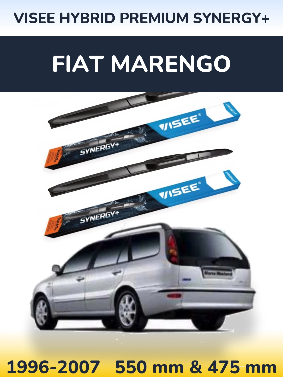 Ștergătoare VISEE HYBRID PREMIUM SYNERGY+ pentru Fiat Marengo