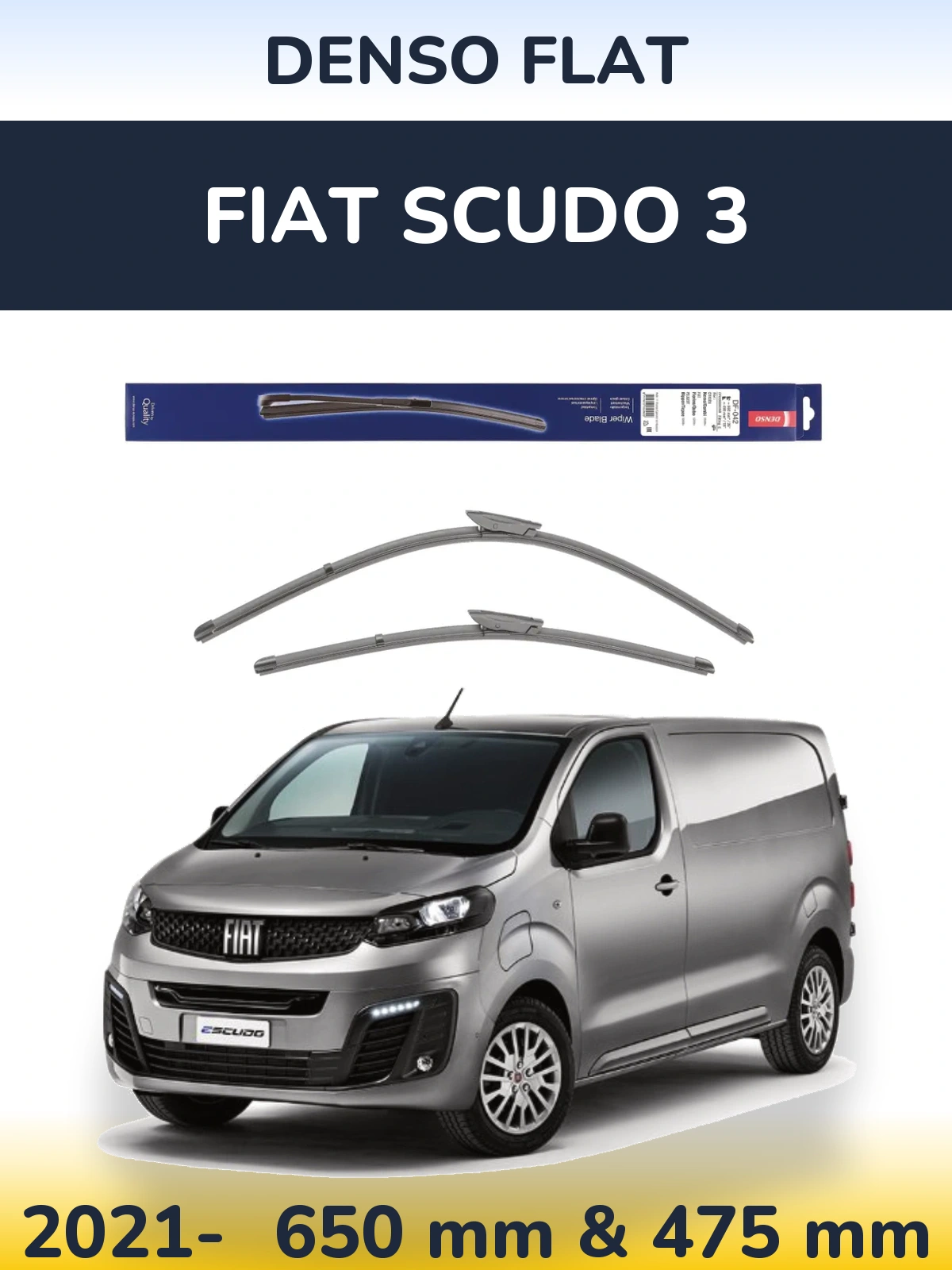 Ștergătoare Denso Flat pentru Fiat Scudo 3