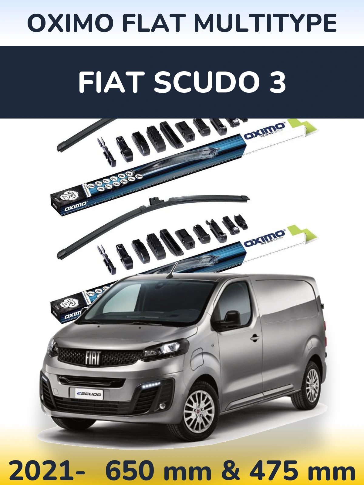 Ștergătoare Oximo Flat MultiTipe pentru Fiat Scudo 3