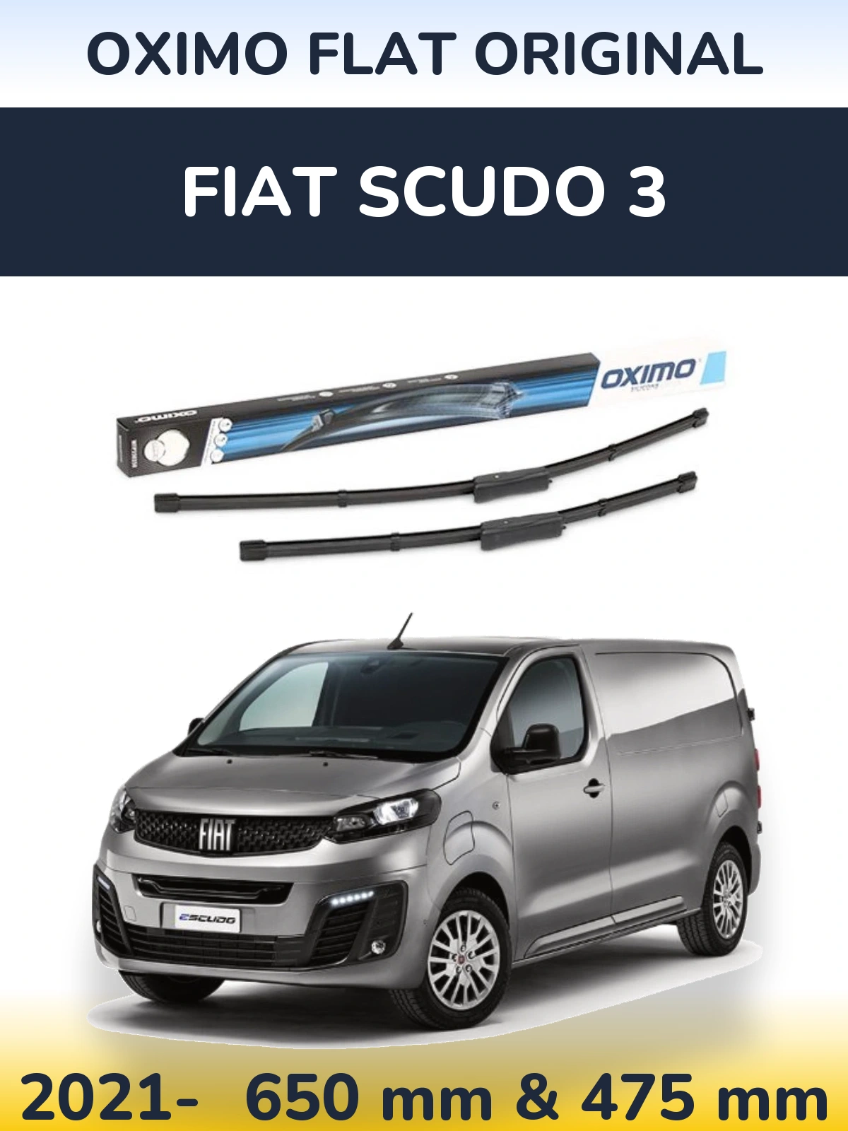 Ștergătoare Oximo Flat Original pentru Fiat Scudo 3