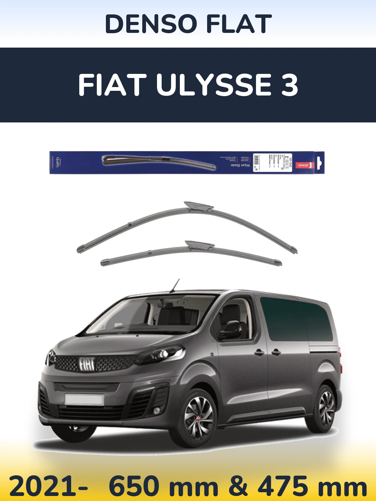 Ștergătoare Denso Flat pentru Fiat Ulysse 3