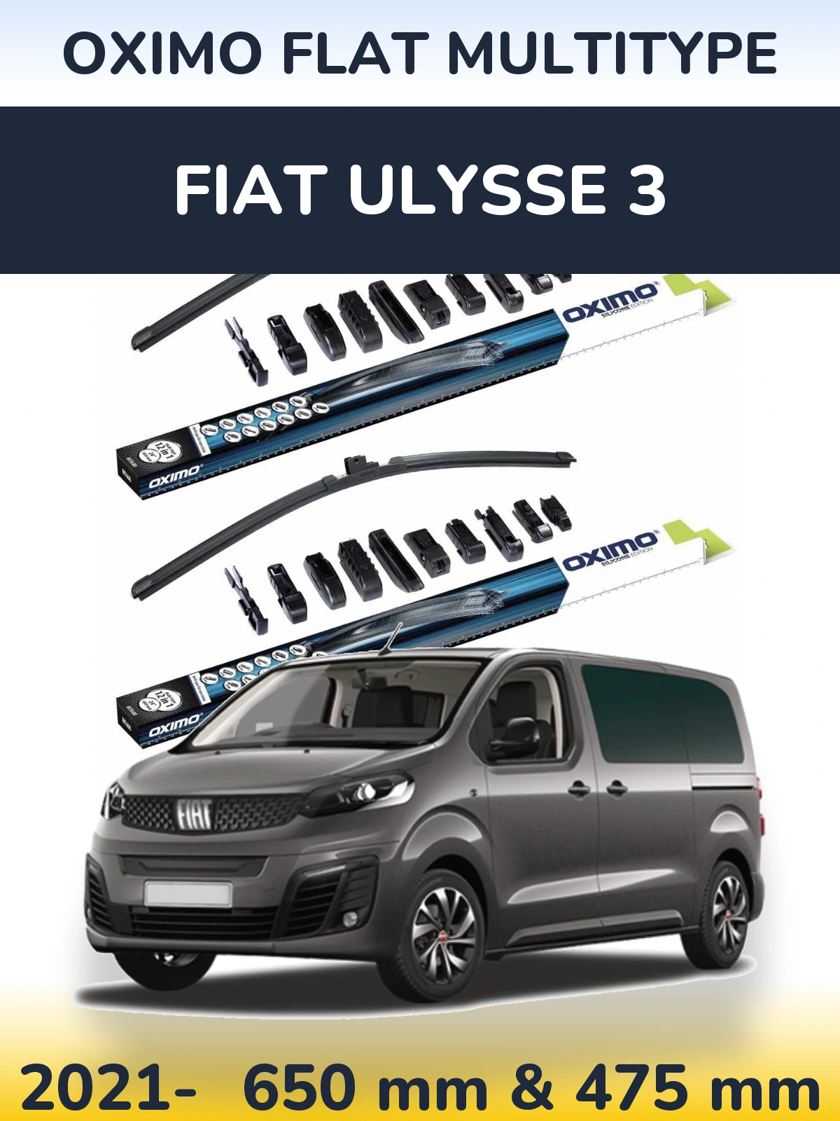 Ștergătoare Oximo Flat MultiTipe pentru Fiat Ulysse 3