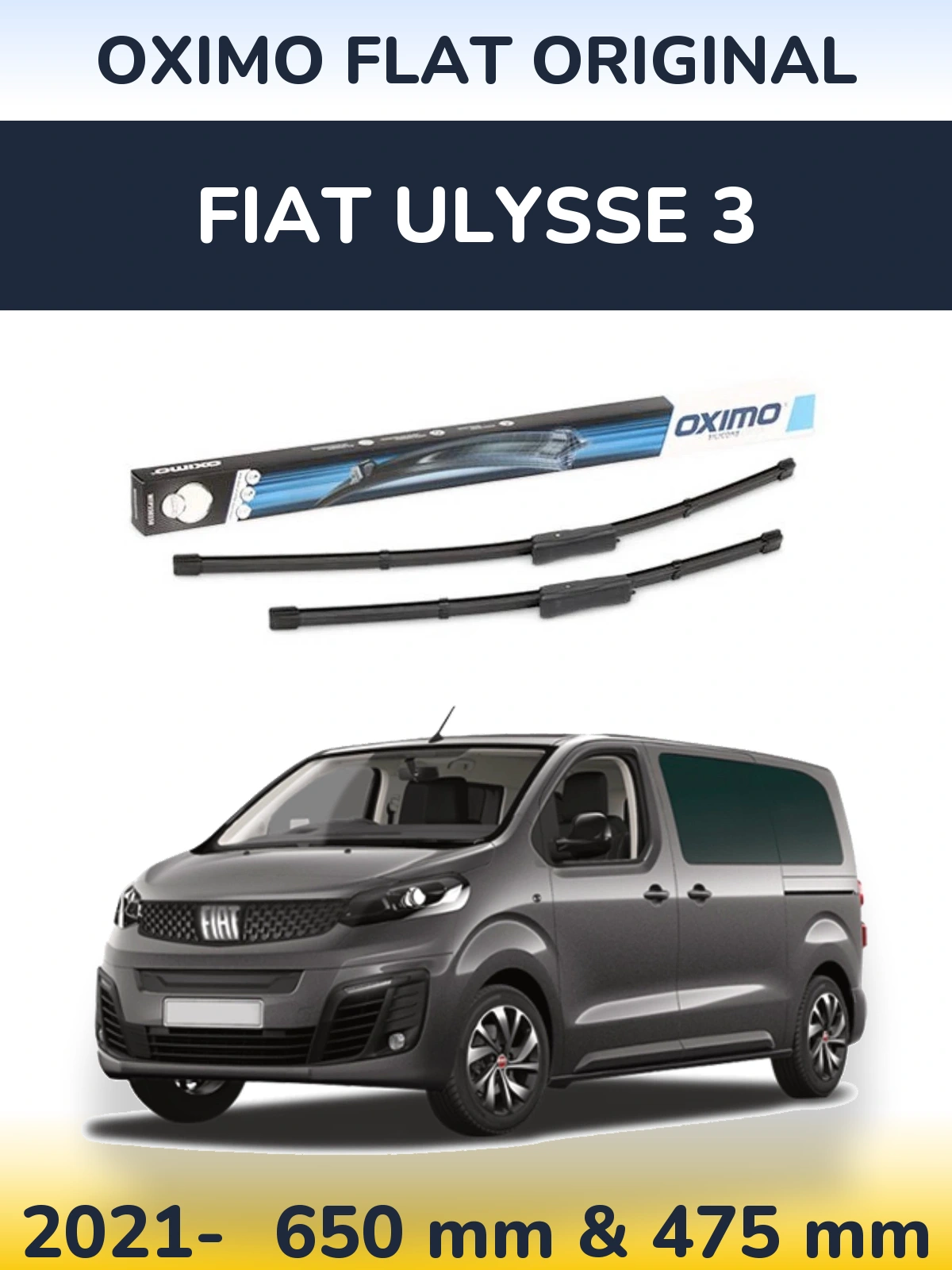 Ștergătoare Oximo Flat Original pentru Fiat Ulysse 3