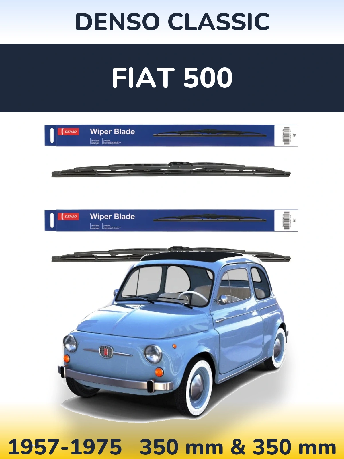 Ștergătoare Denso Classic pentru Fiat 500
