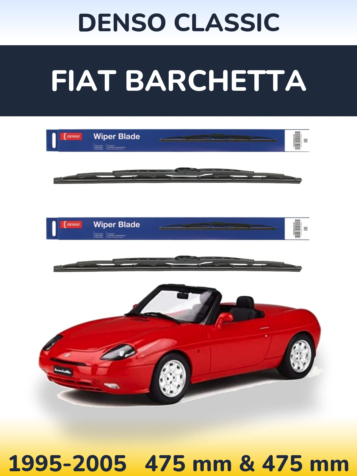 Ștergătoare Denso Classic pentru Fiat Barchetta
