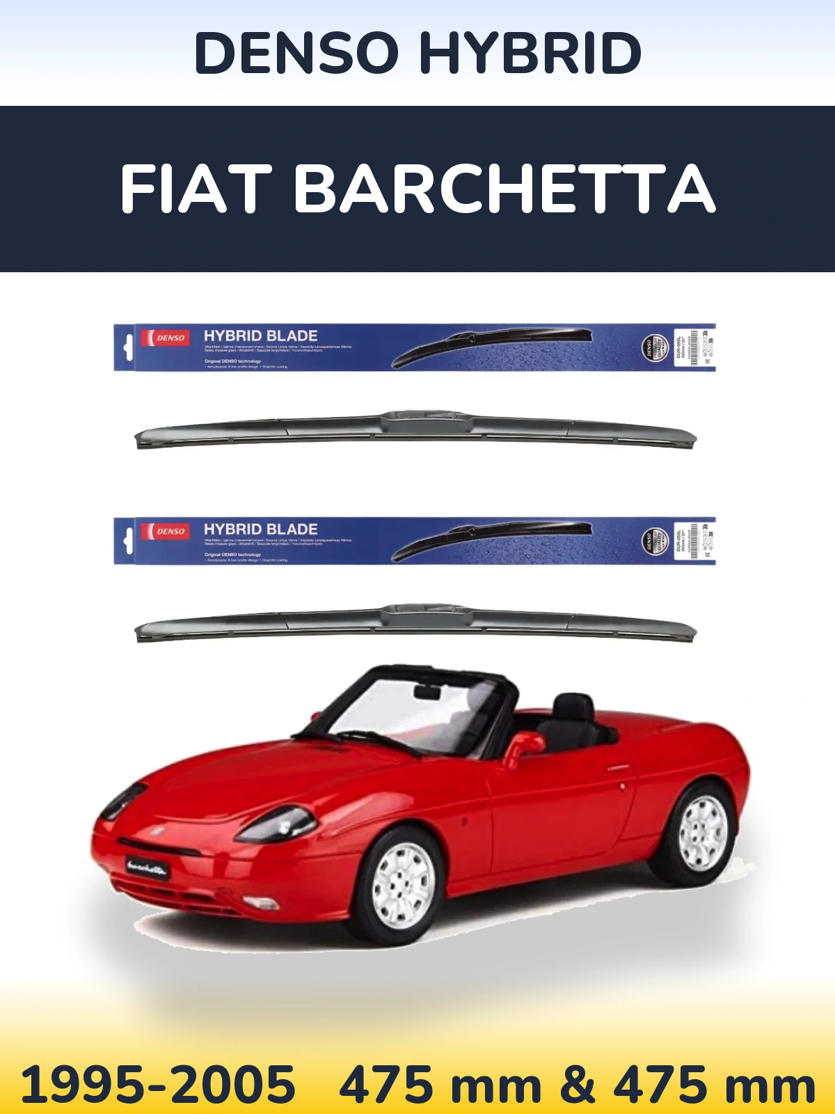Ștergătoare Denso Hybrid pentru Fiat Barchetta