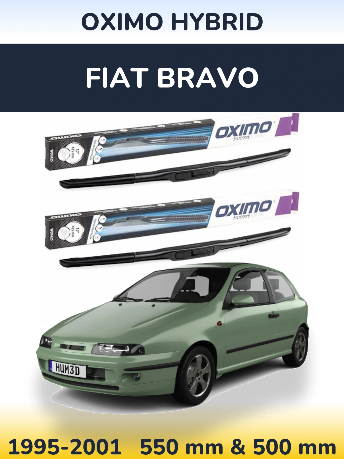 Ștergătoare Oximo Hybrid pentru Fiat Bravo