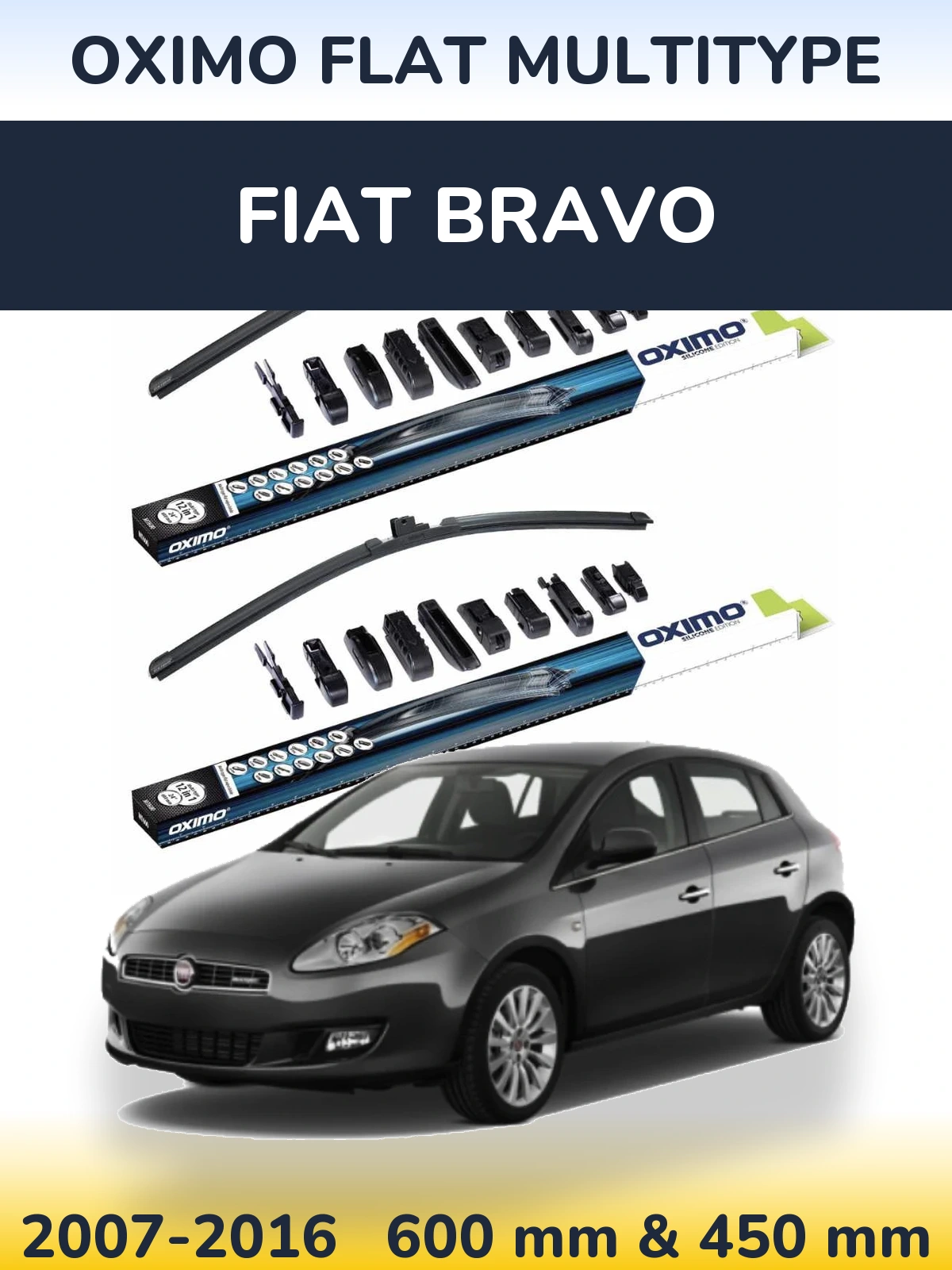 Ștergătoare Oximo Flat MultiTipe pentru Fiat Bravo