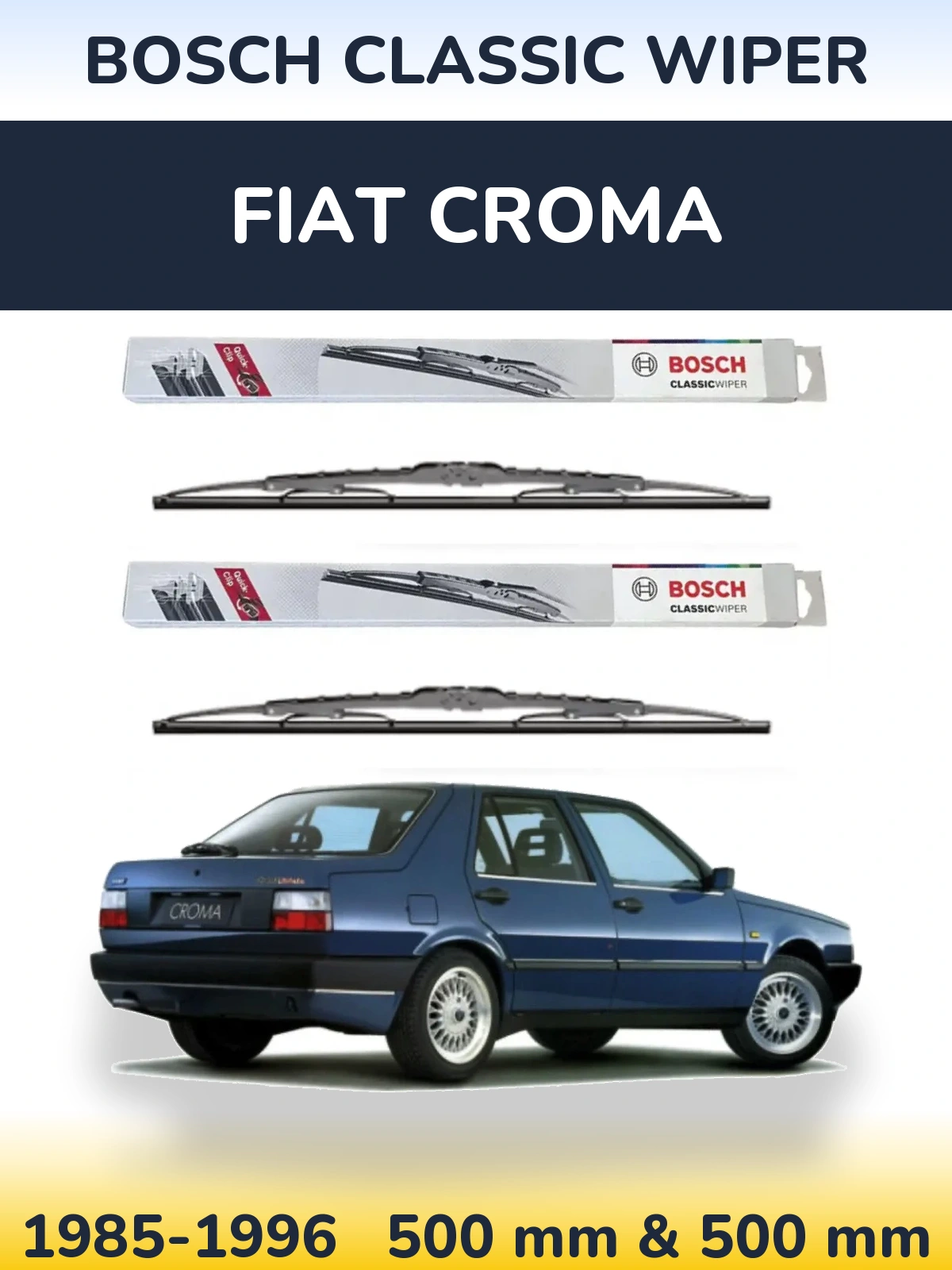 Ștergătoare BOSCH Classic Wiper pentru Fiat Croma