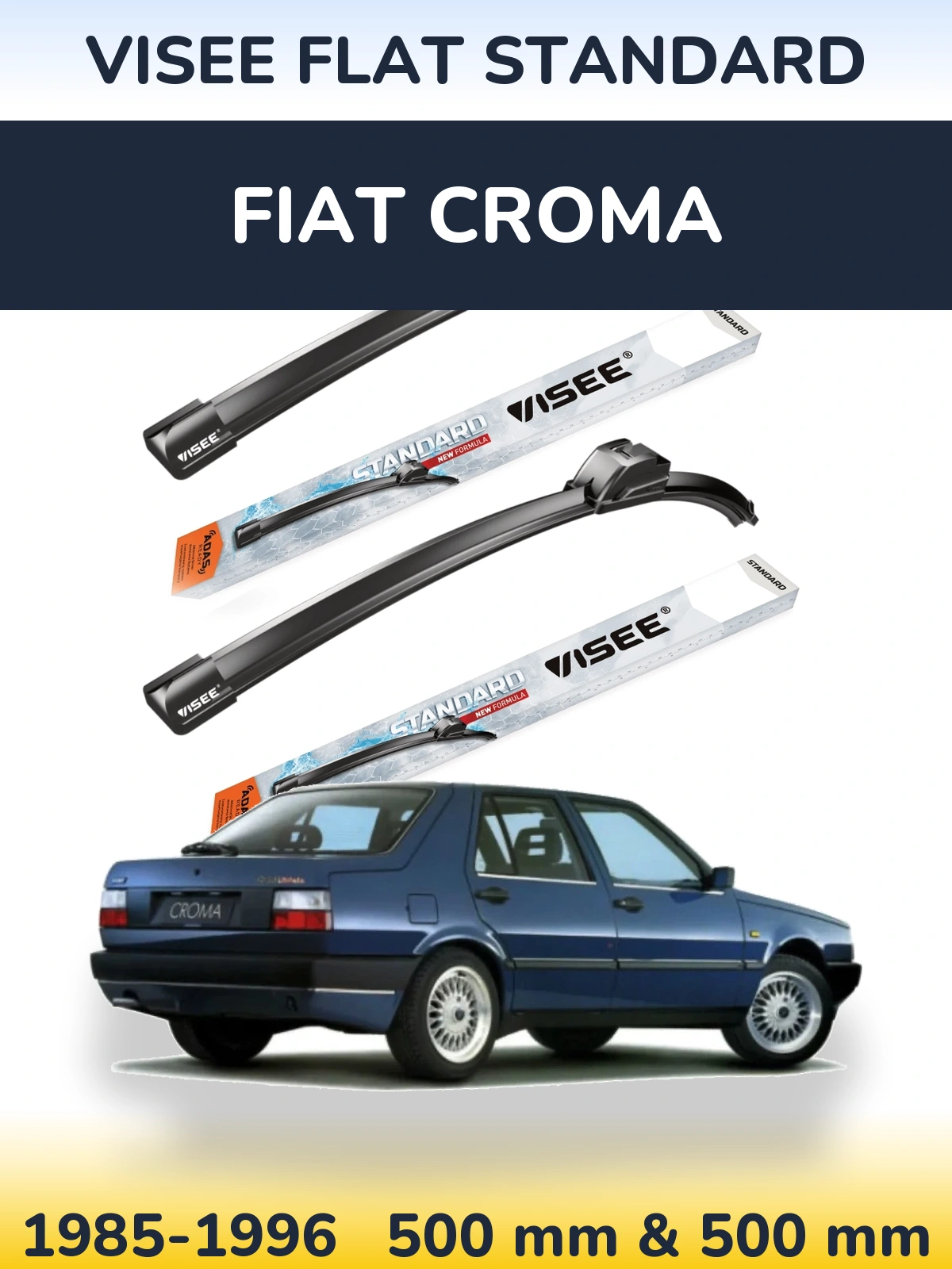 Ștergătoare VISEE FLAT STANDARD pentru Fiat Croma