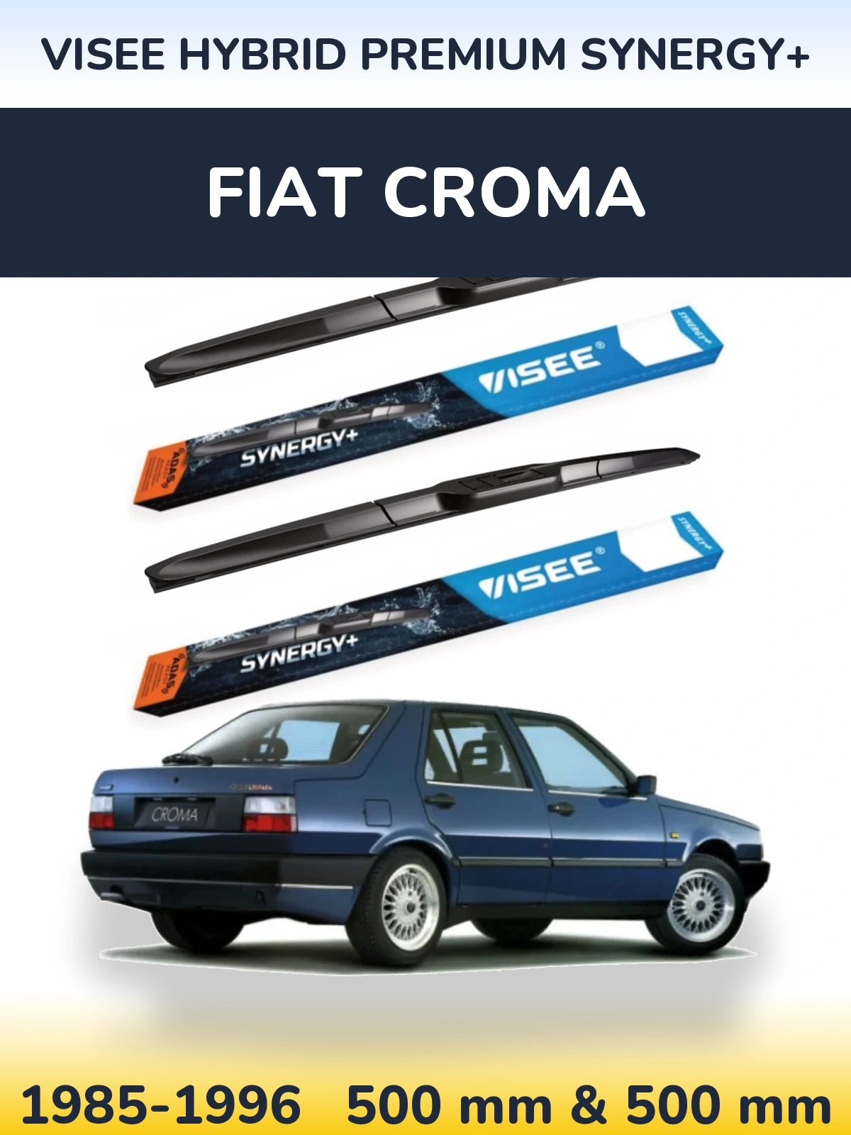 Ștergătoare VISEE HYBRID PREMIUM SYNERGY+ pentru Fiat Croma
