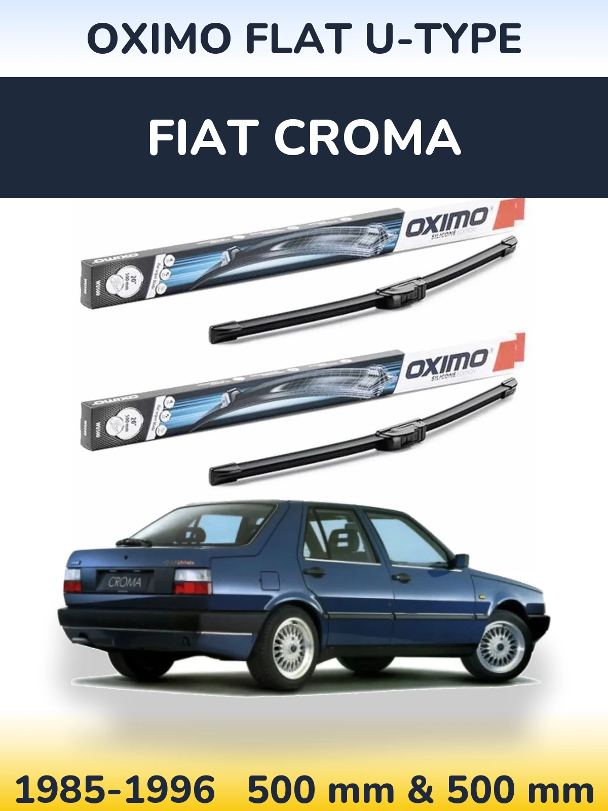 Ștergătoare Oximo Flat U-type pentru Fiat Croma