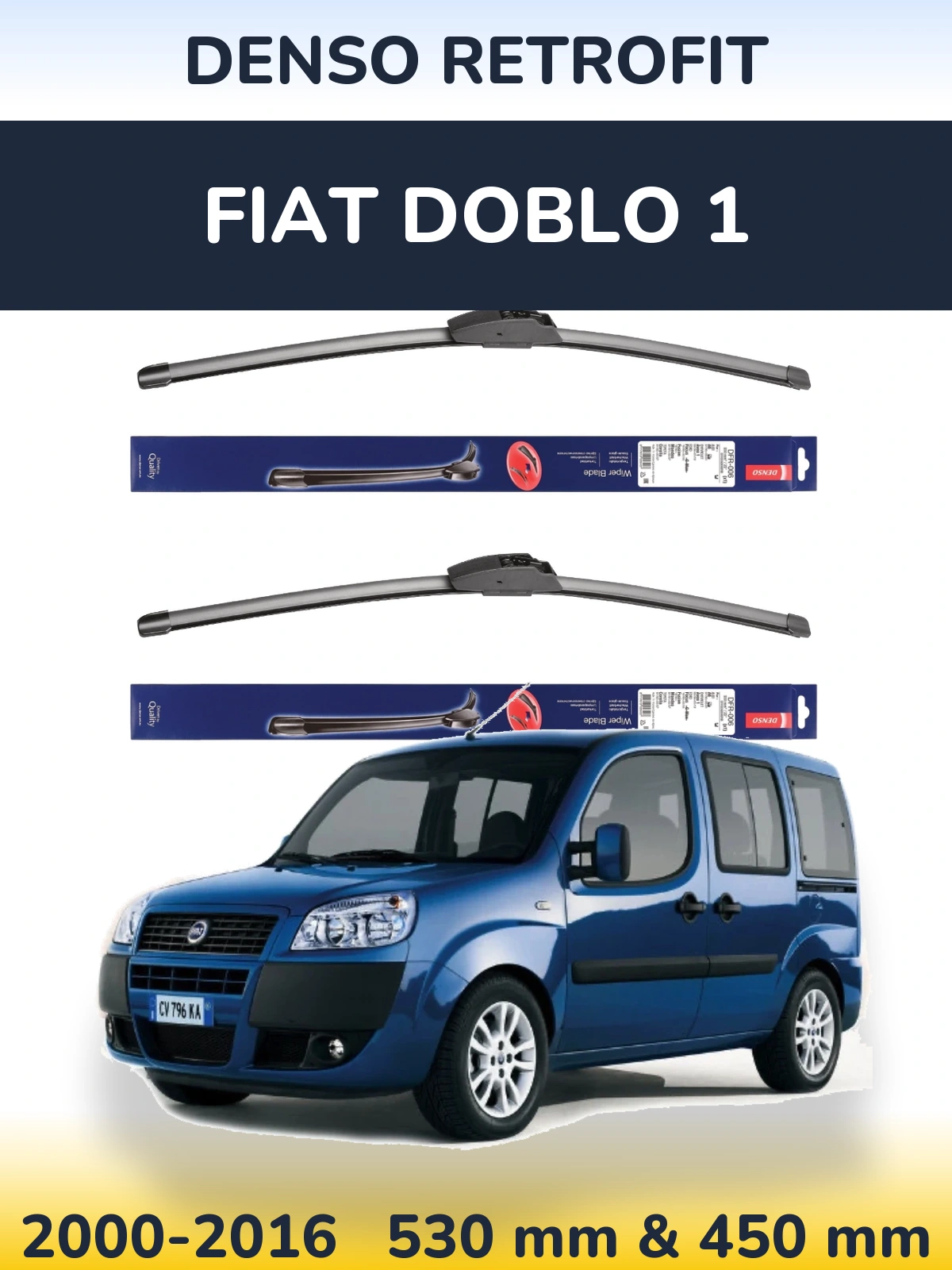 Ștergătoare Denso Retrofit pentru Fiat Doblo 1