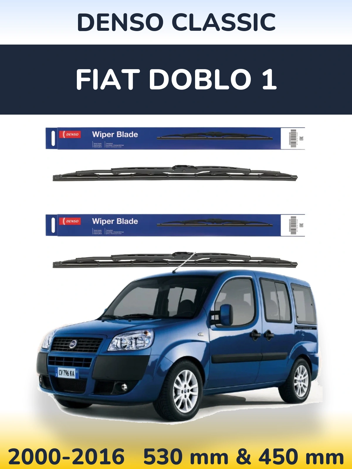 Ștergătoare Denso Classic pentru Fiat Doblo 1
