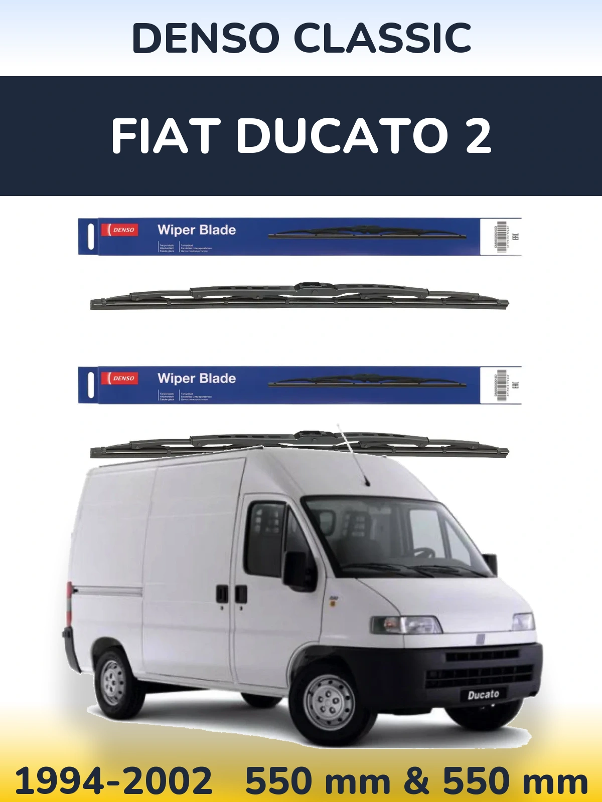Ștergătoare Denso Classic pentru Fiat Ducato 2